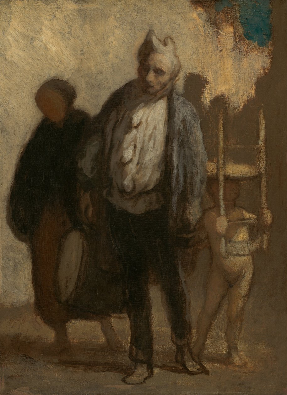 Wandernde Gaukler, 1847-1850 von Honoré Daumier