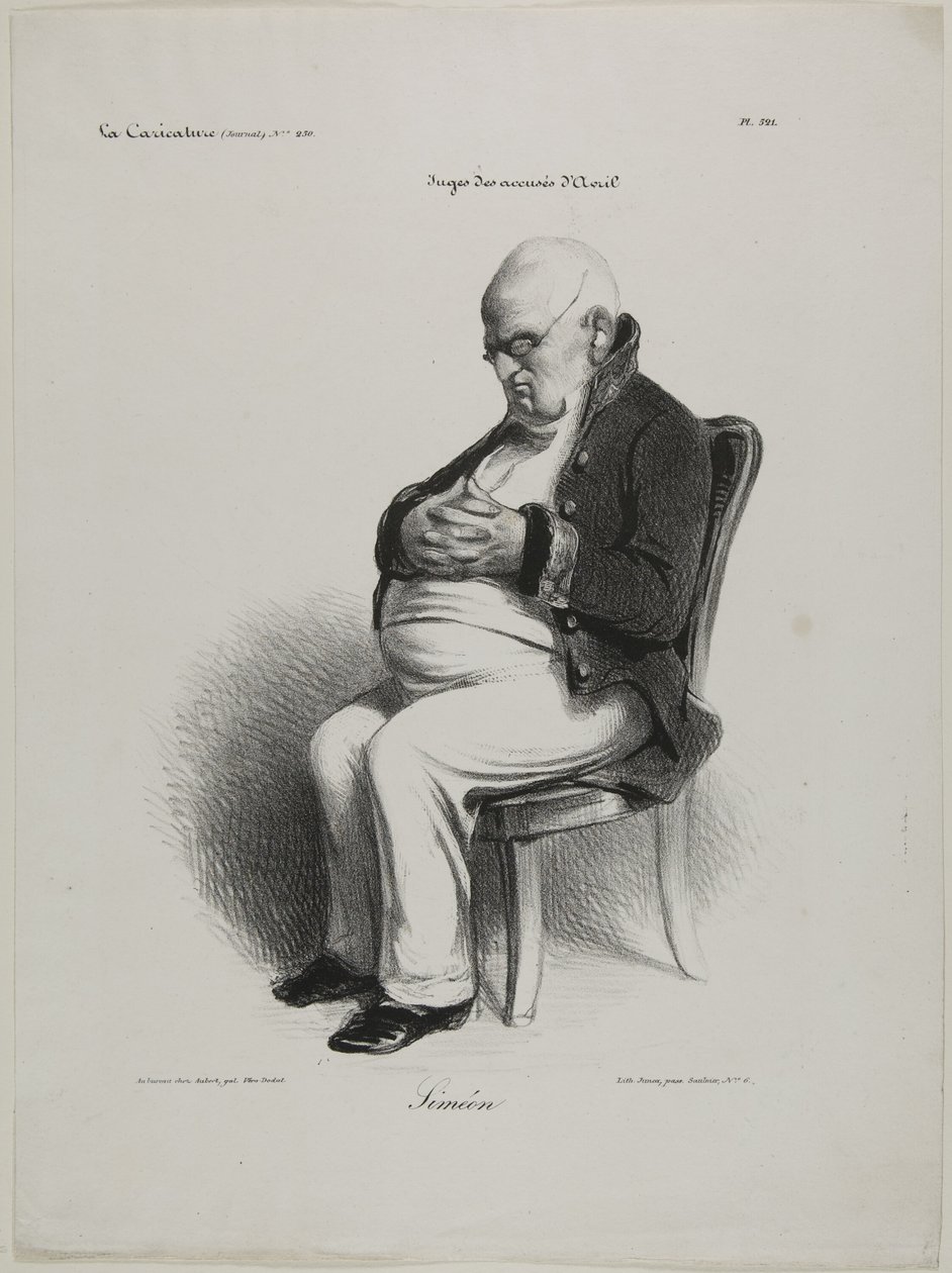 Siméon, Platte 521 von Honoré Victorin Daumier