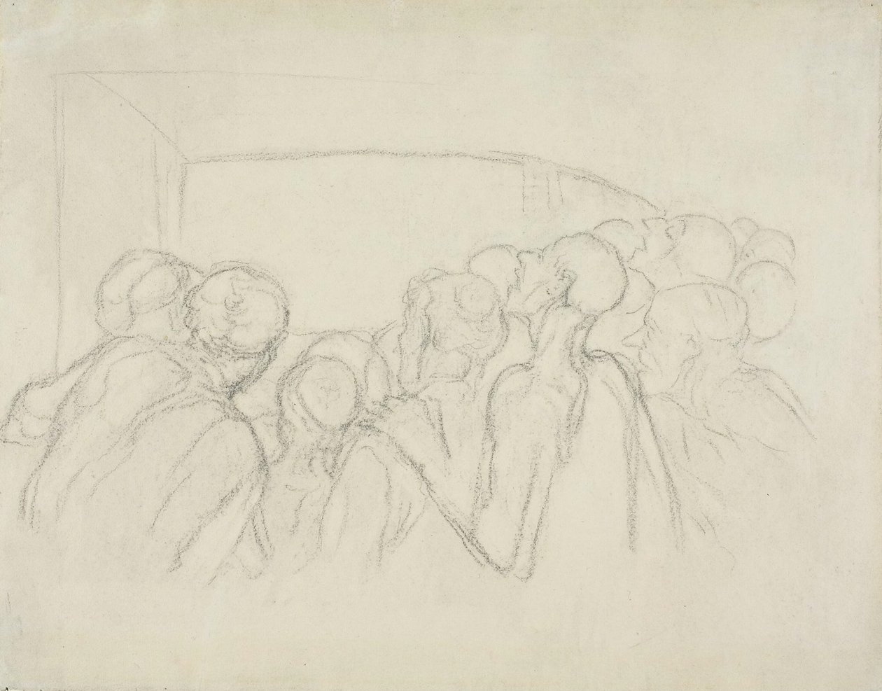 Die Zuschauer von Honoré Victorin Daumier