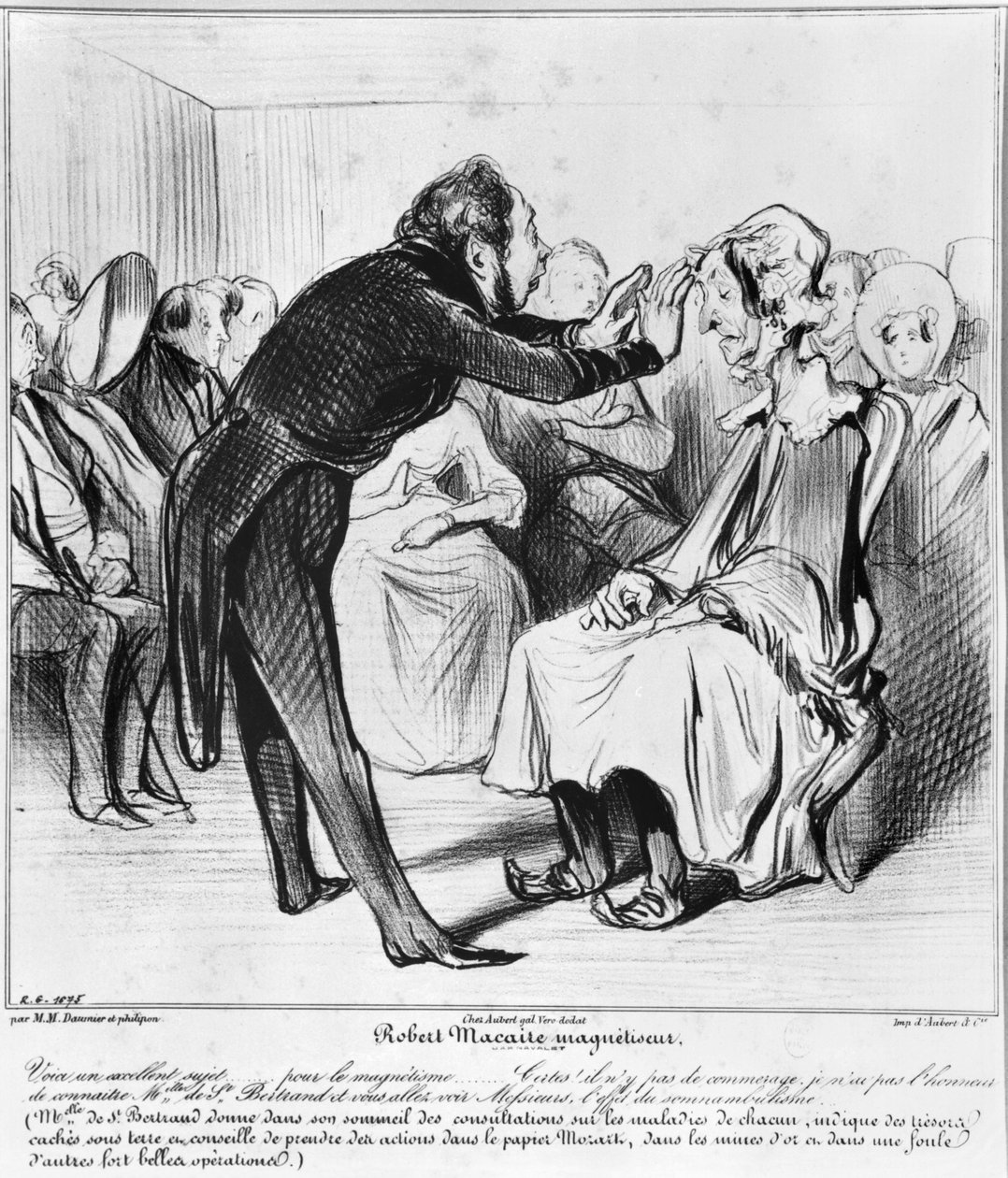 Robert Macaire hypnotisiert von Honoré Daumier
