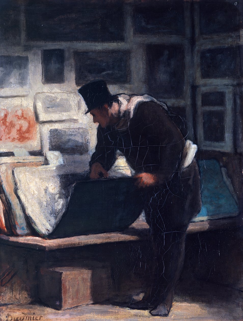 Druck-Enthusiast von Honoré Daumier