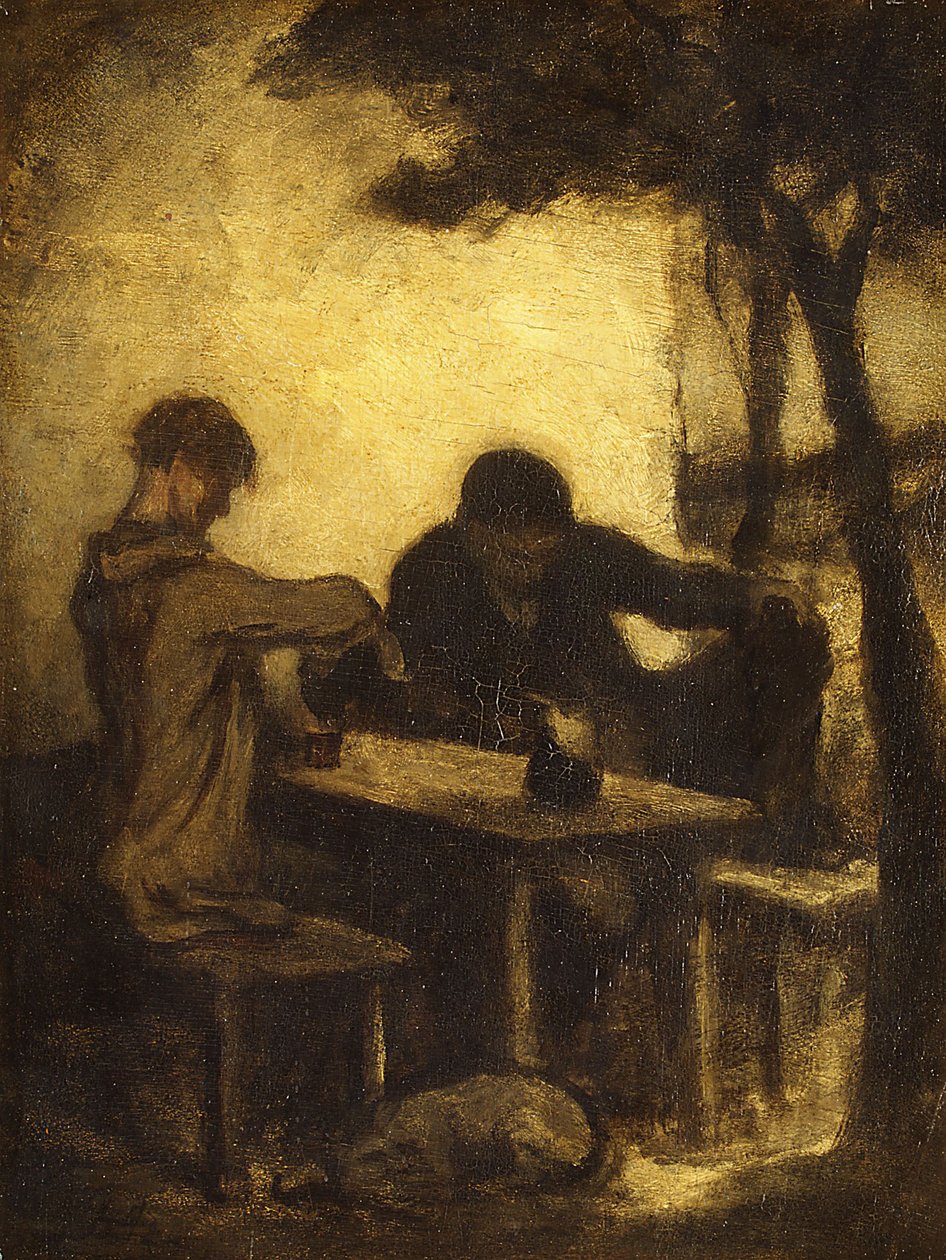 Die Trinker von Honoré Daumier