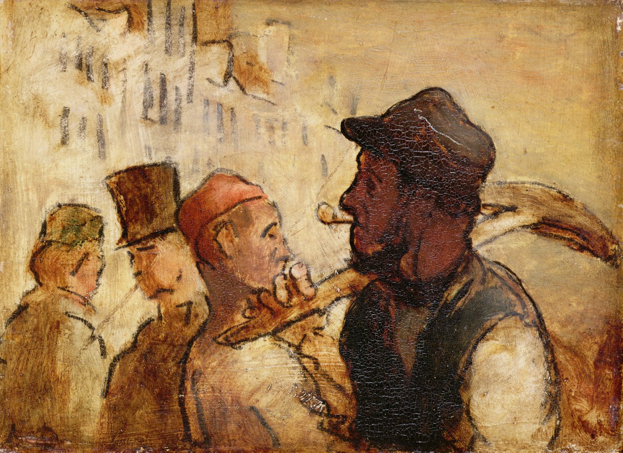 Arbeiter auf der Straße von Honoré Daumier