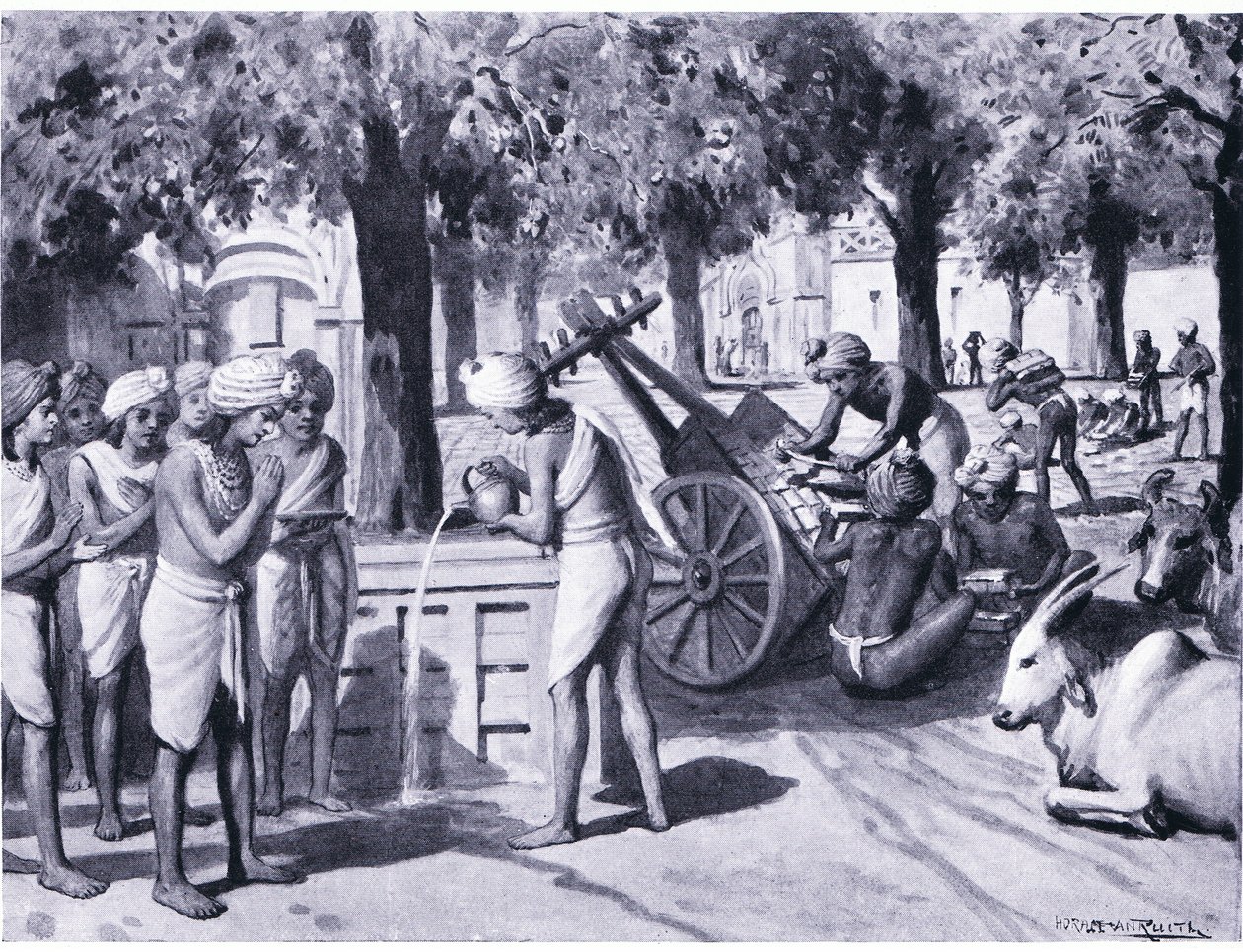 Anathpindakas großer Akt der Wohltätigkeit 483 v. Chr. von Horace van Ruith