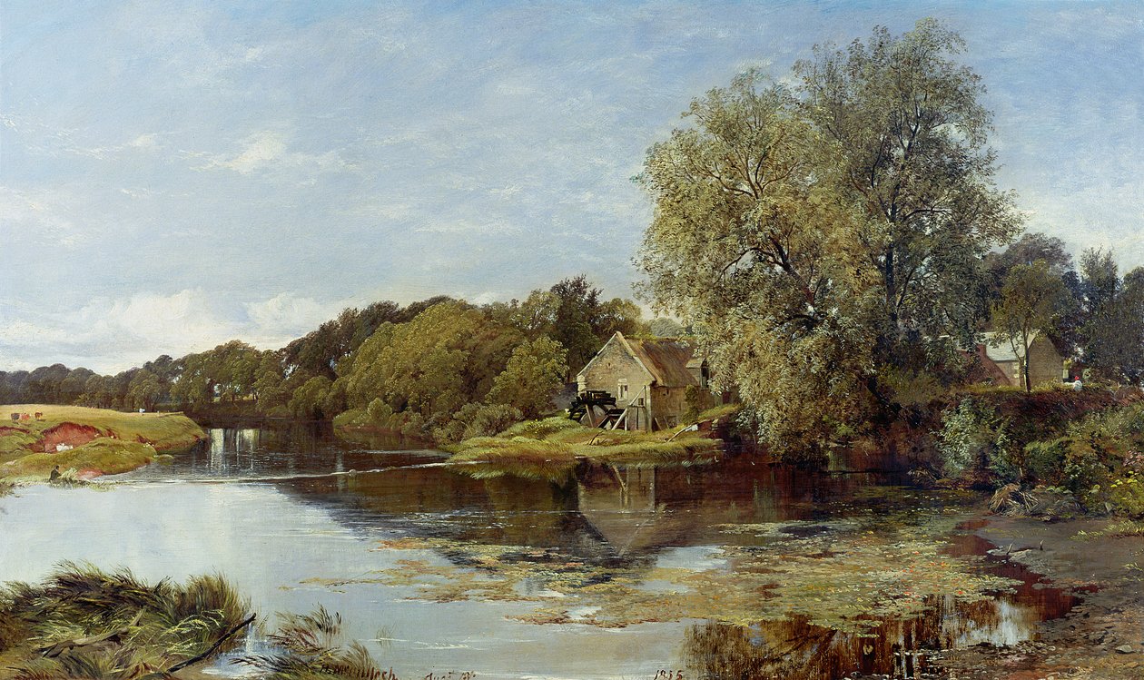 An der Milton-Mühle, am Fluss Irvine, 1855 von Horatio McCulloch