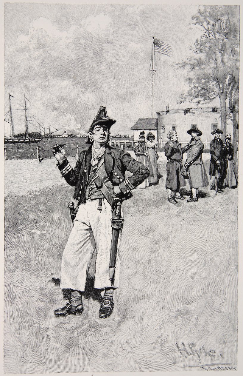 Ein Freibeuter an Land, veröffentlicht 1810 von Howard Pyle