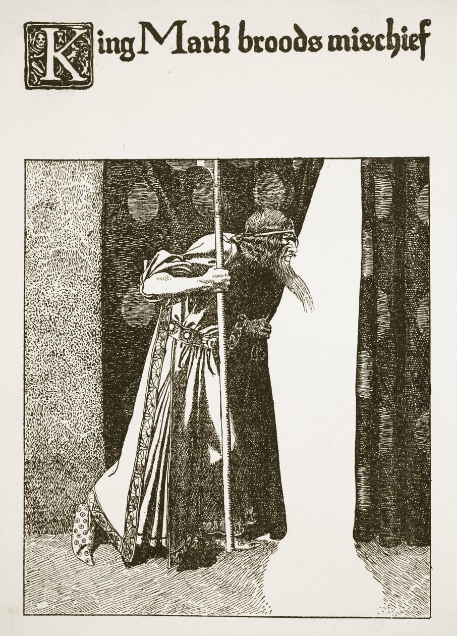 König Mark brütet Unheil, Illustration aus 