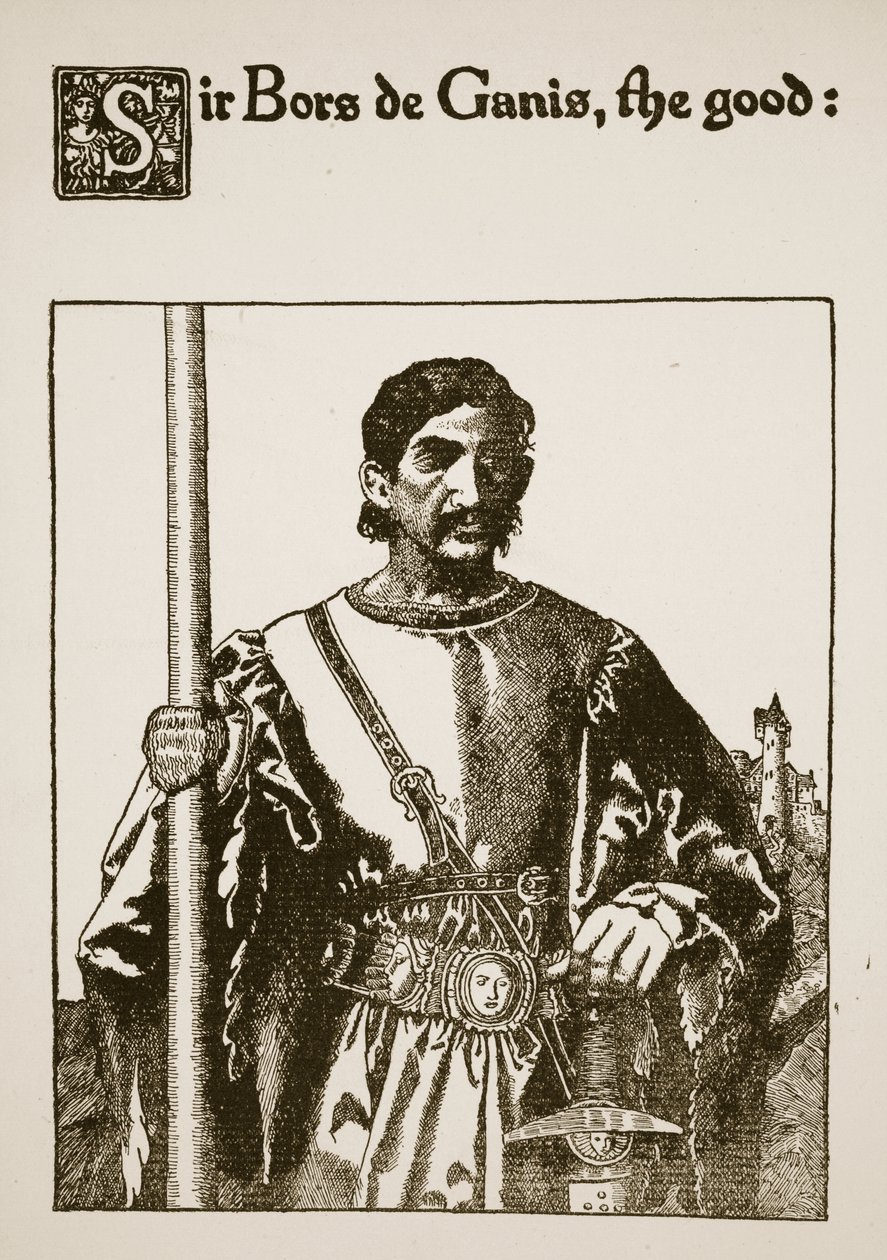 Sir Bors de Ganis, der Gute, Illustration aus 