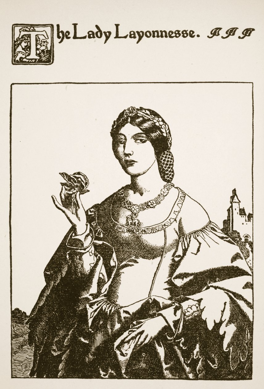Die Dame Layonnesse (Illustration aus 