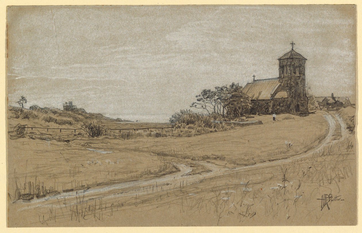 Zeichnung, Landschaft, 1880–90 von Howard Russell Butler