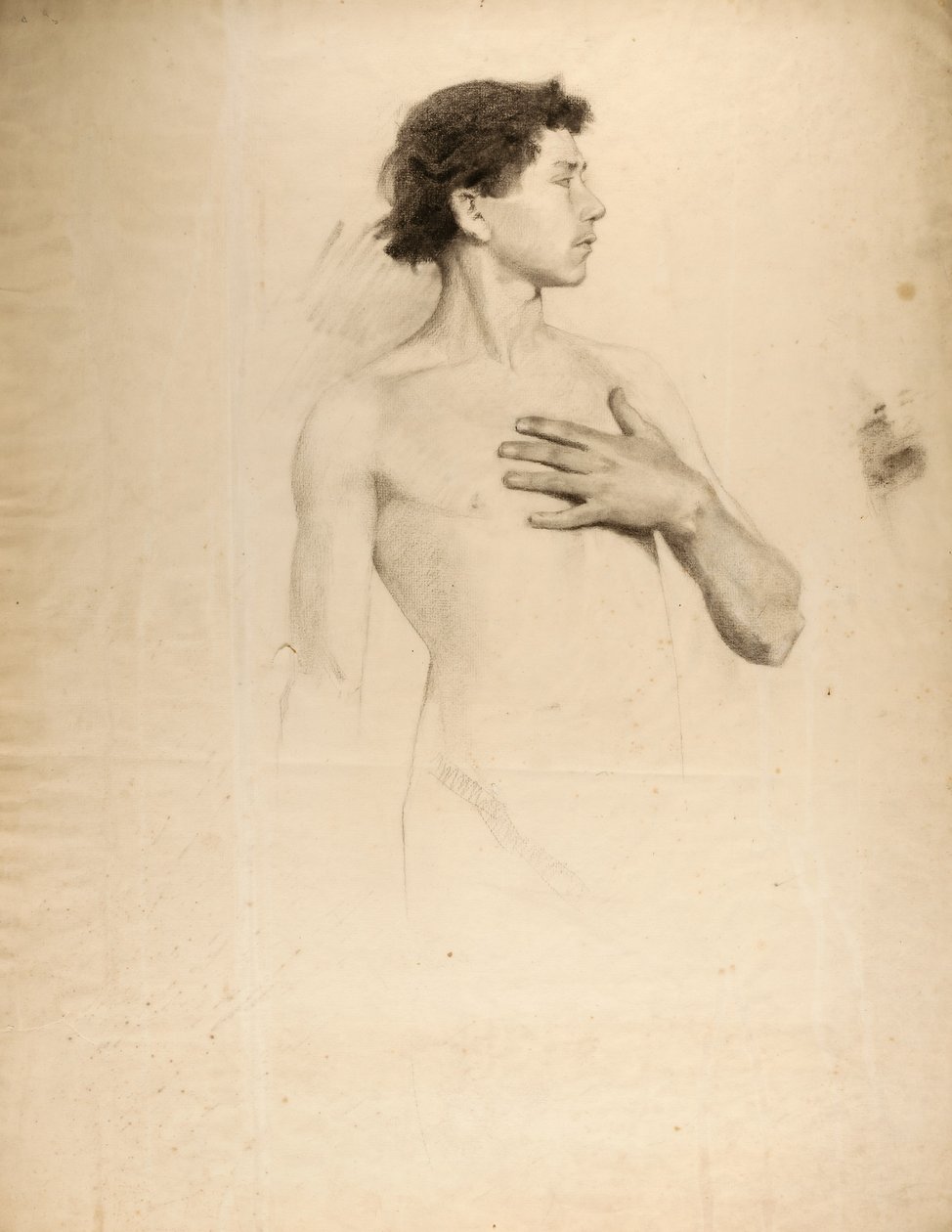 Nackter Junge, Torso und Kopf von Howard Russell Butler