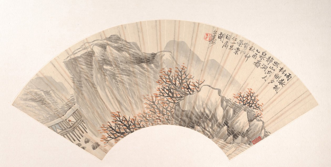 Landschaft, 1885 von Hu Yuan