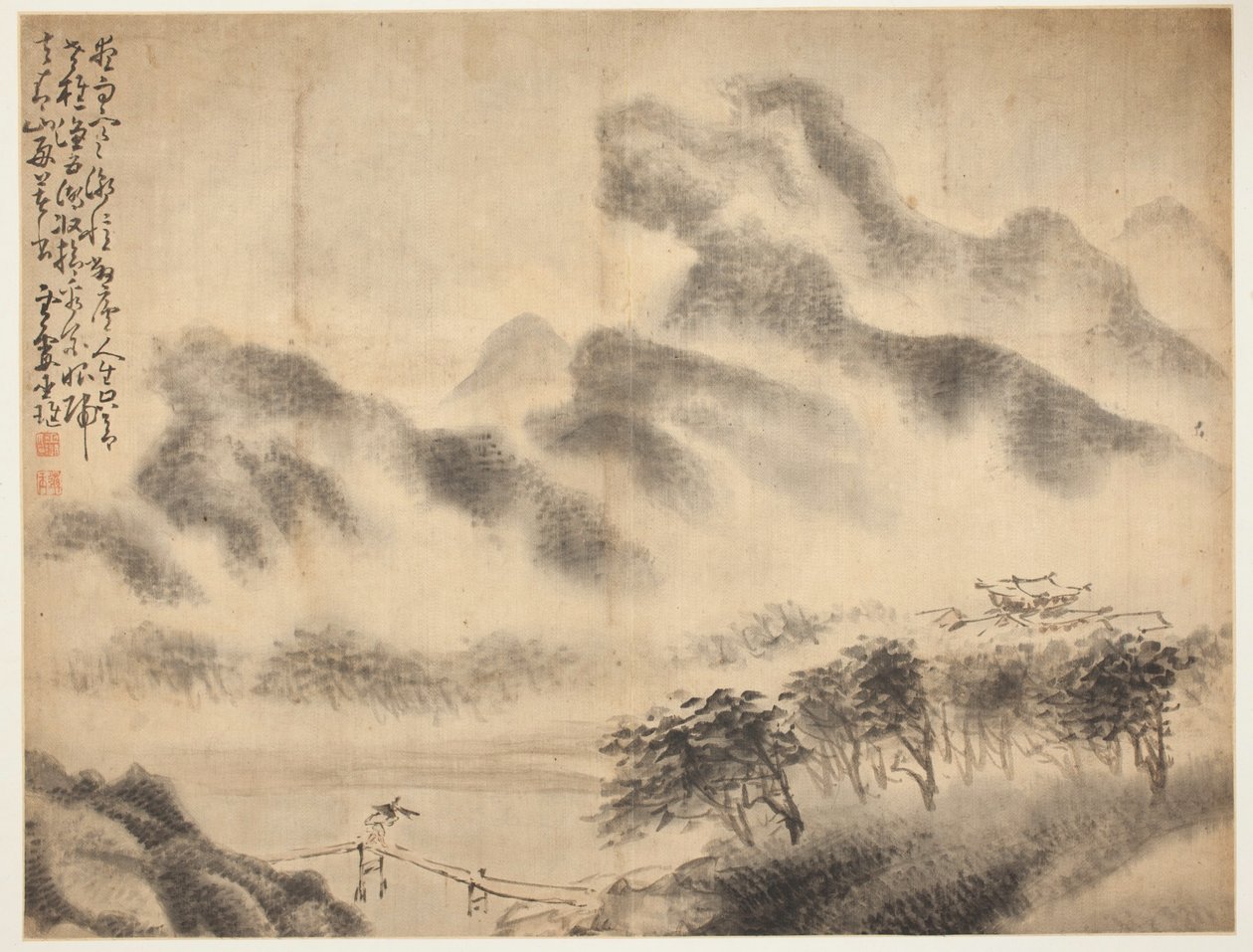 Landschaften und Figuren: Landschaft von Huang Shen