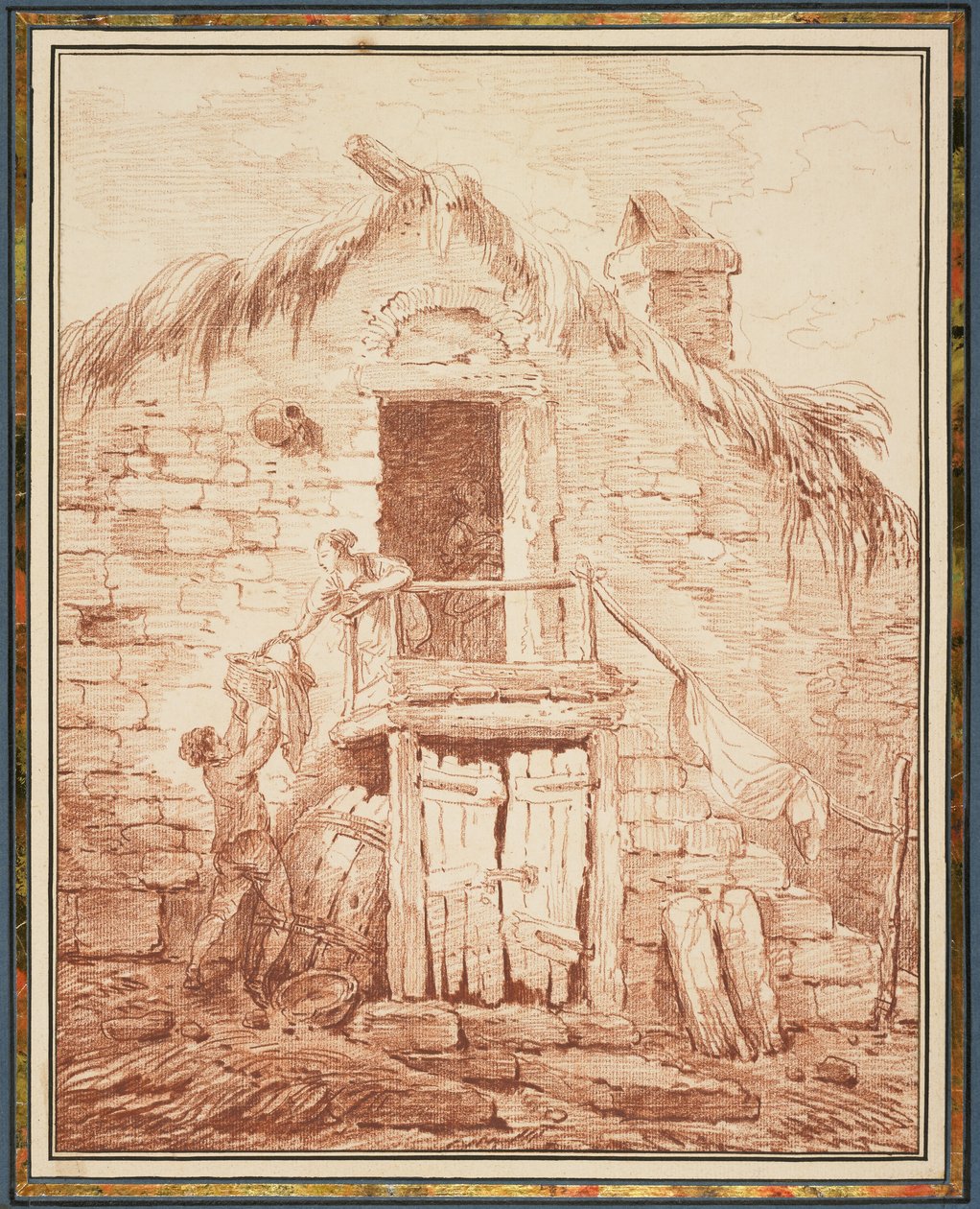 Ein Steinhaus, ca. 1774 von Hubert Robert