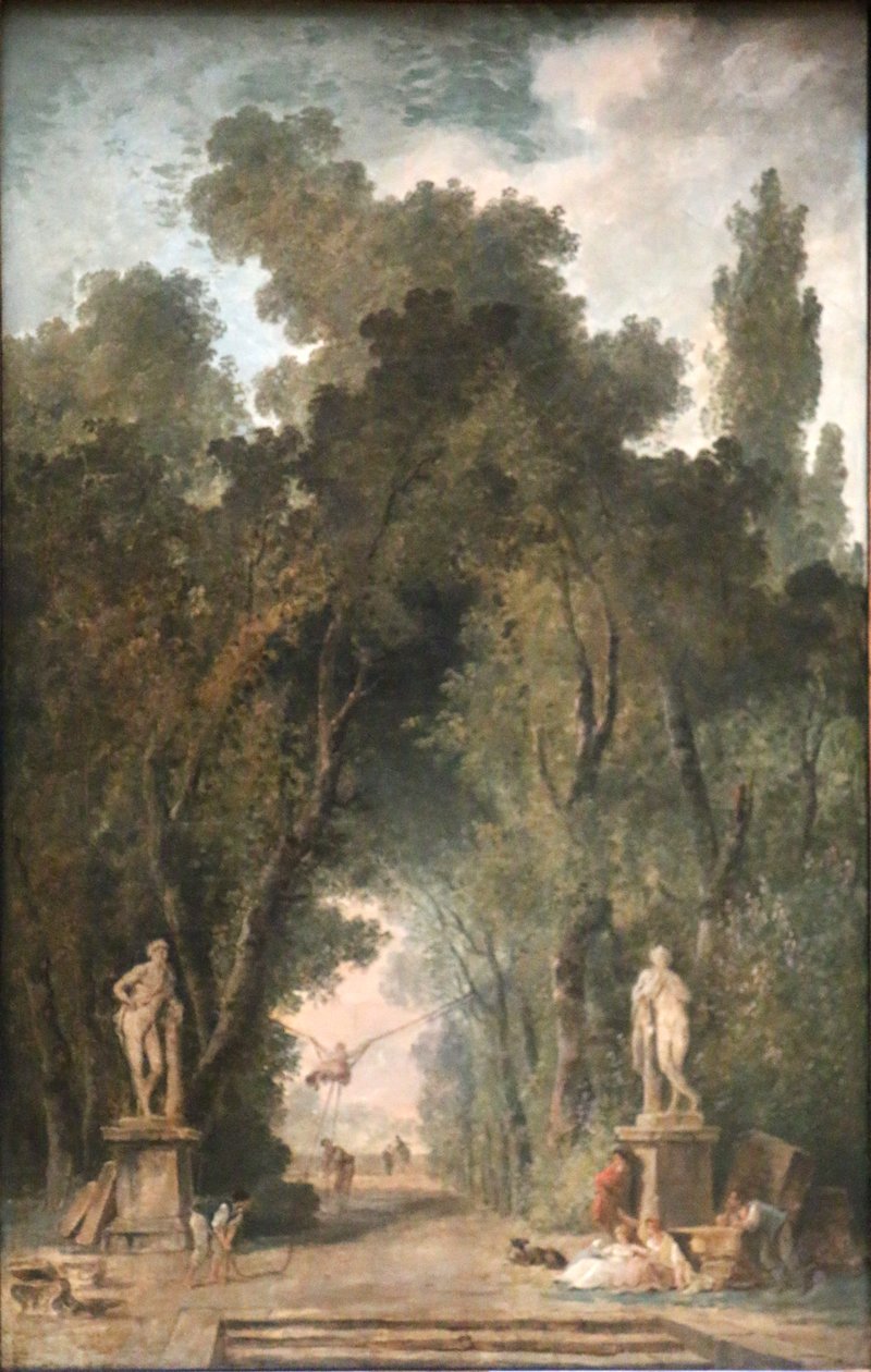Allee in einem Park von Hubert Robert