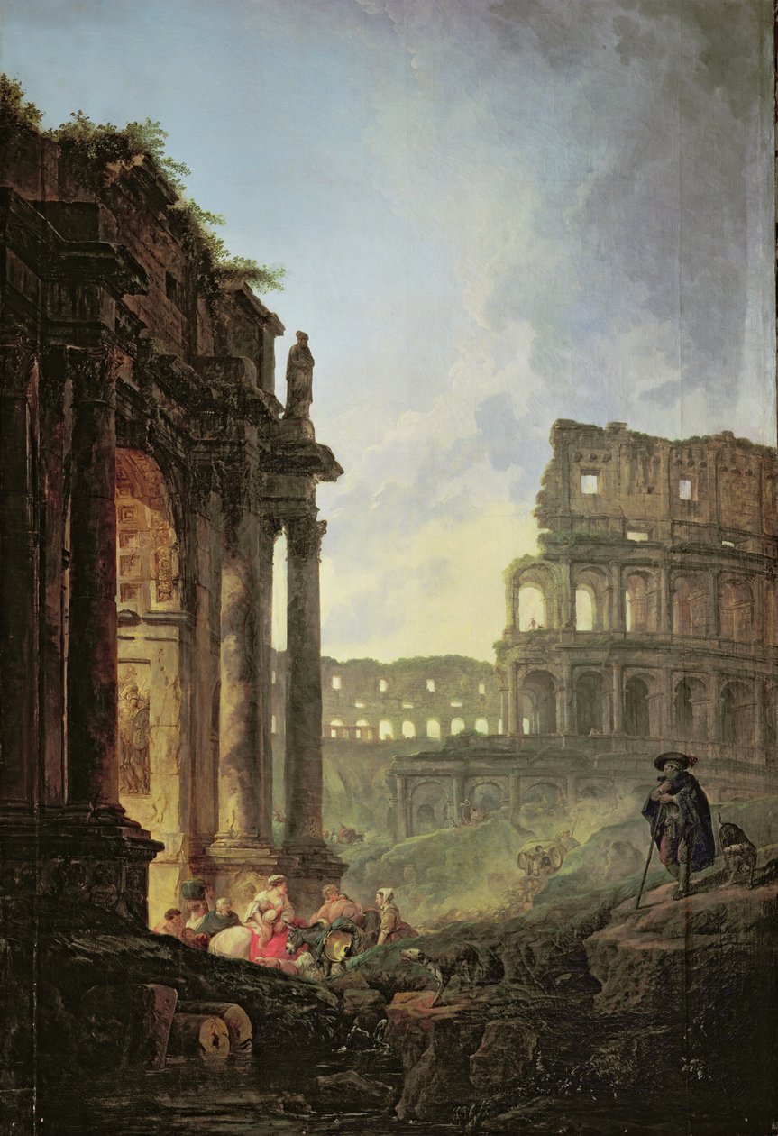 Italienische Landschaft von Hubert Robert