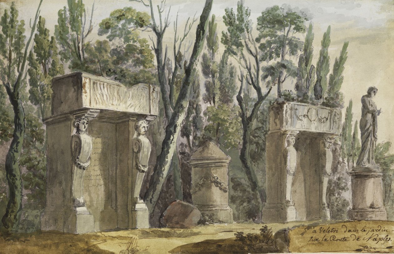 Park von Veletri von Hubert Robert