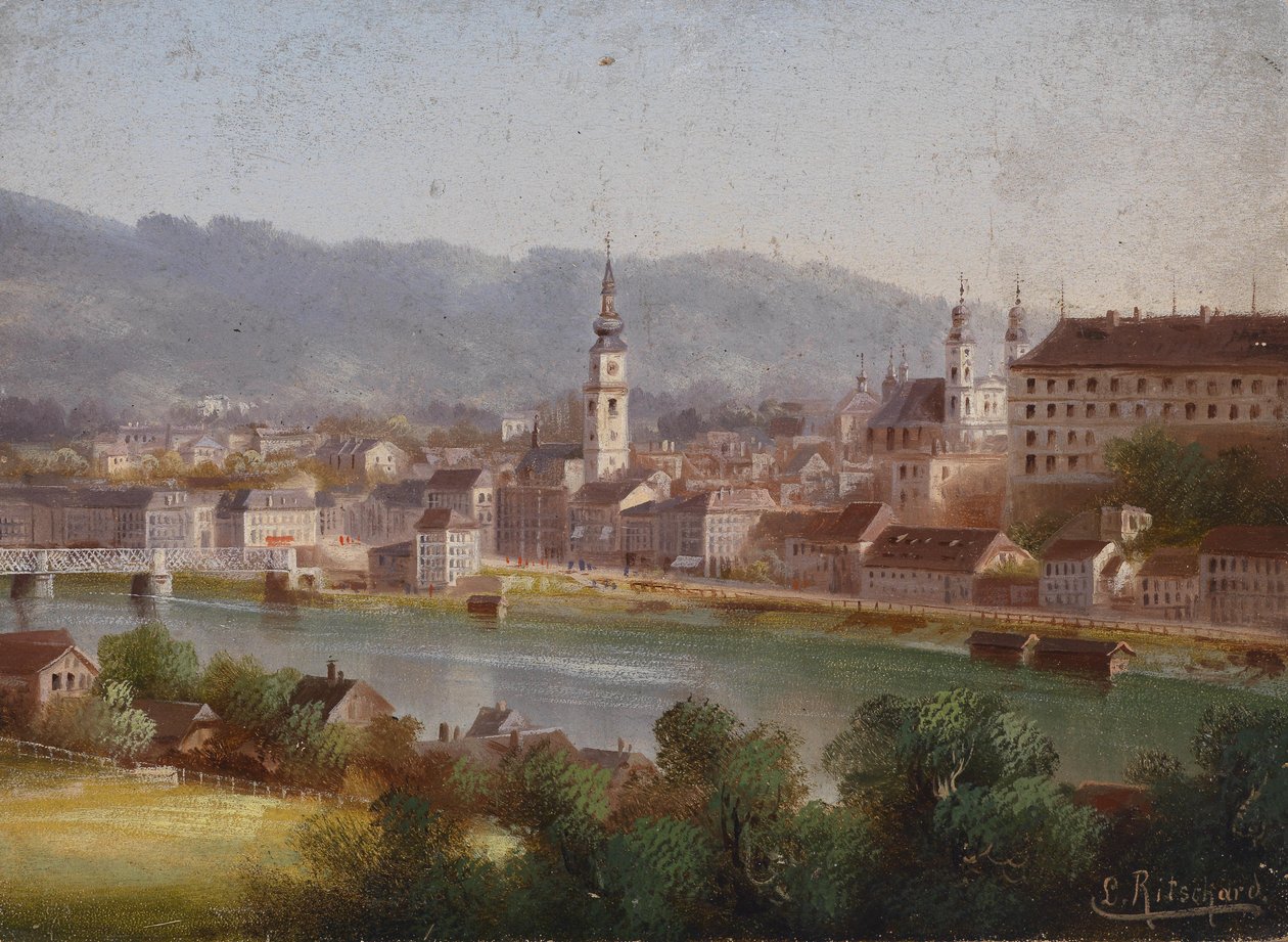 Blick auf Linz von Hubert Sattler