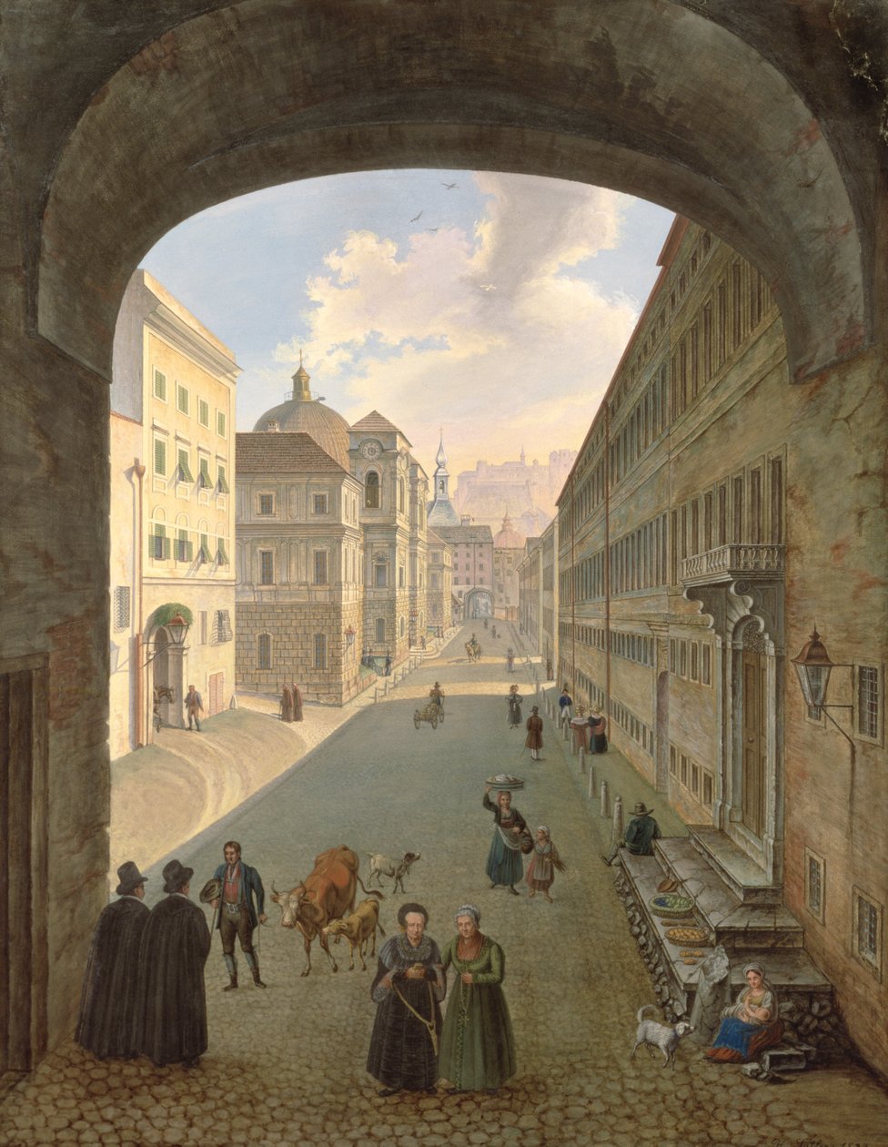 Palais Lodron, Salzburg, 1833 von Hubert Sattler