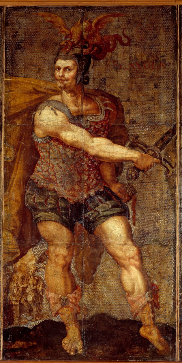 Wandteppich der sieben Leder von Hubert (after) Goltzius