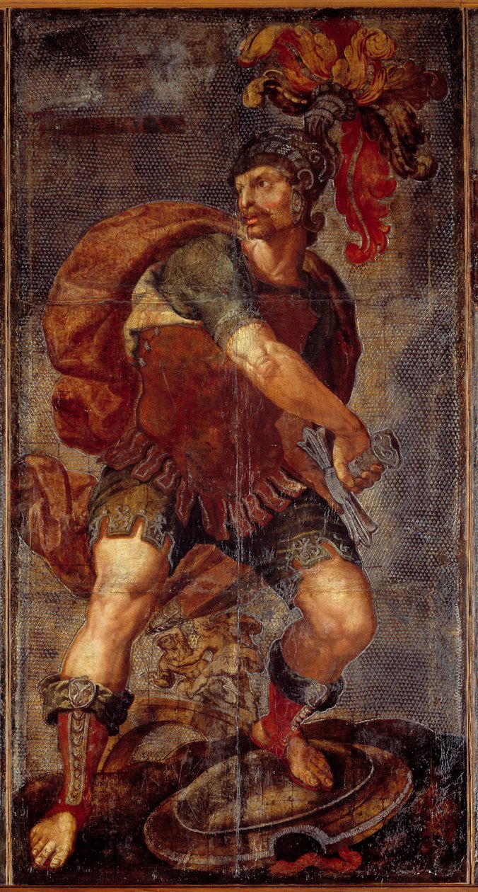 Wandteppich der sieben Leder von Hubert (after) Goltzius