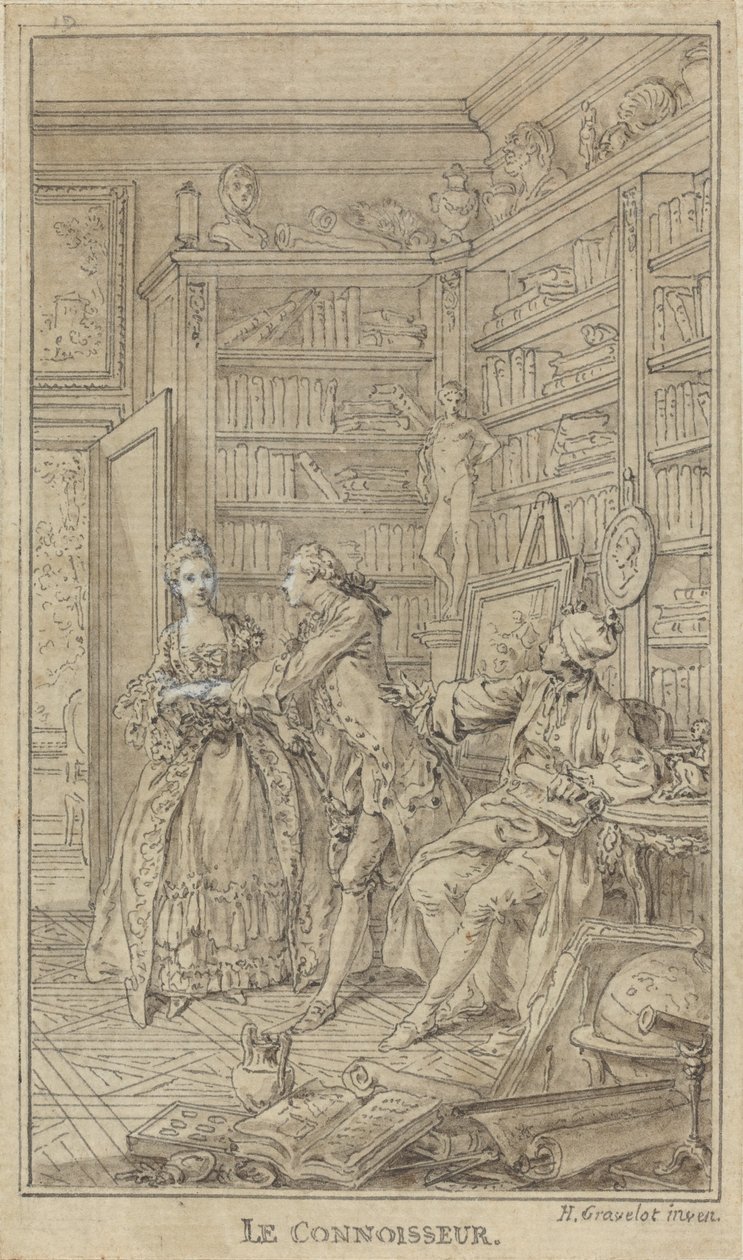 Der Kenner von Hubert Francois Gravelot