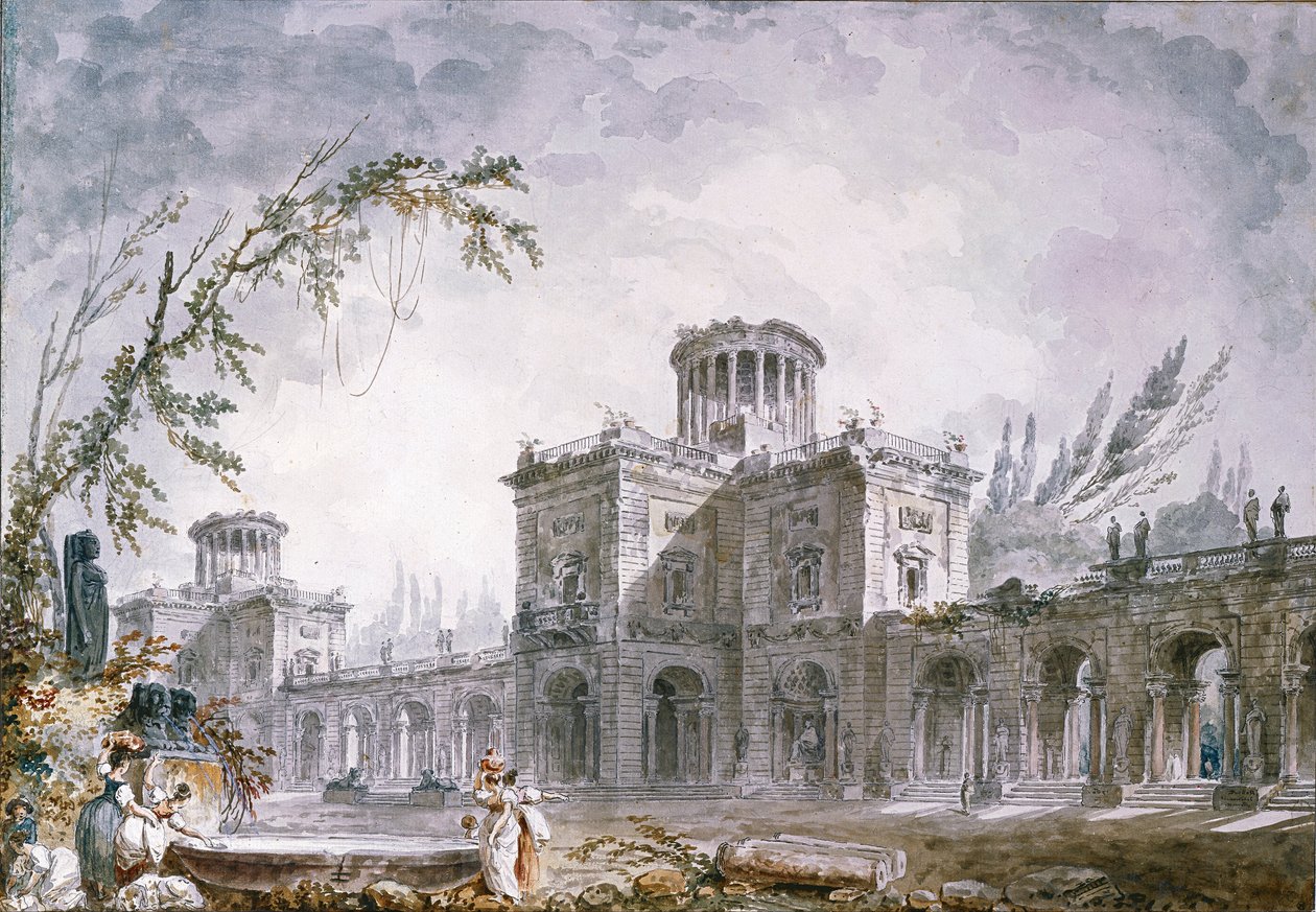Architekturfantasie, 1760 von Hubert Robert