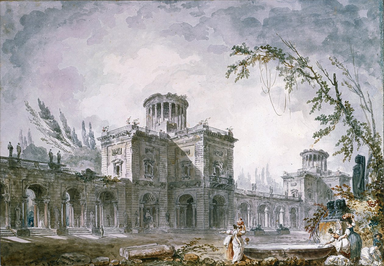 Architektonische Fantasie, 1760 von Hubert Robert