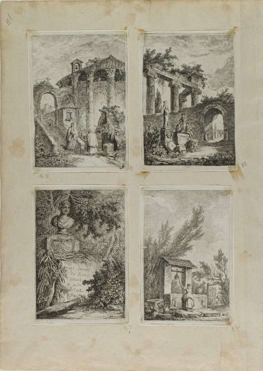 Abende in Rom von Hubert Robert