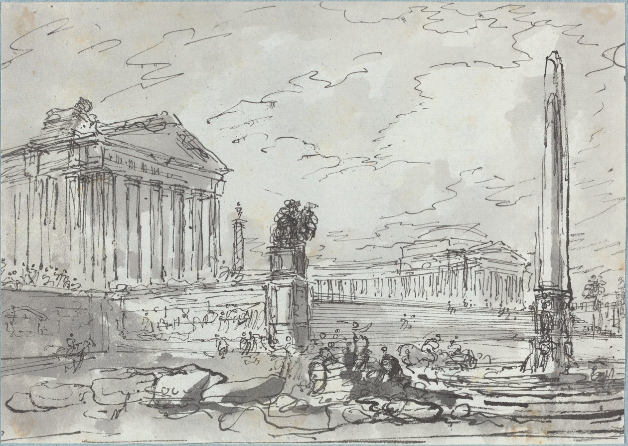 Fantasie über ein antikes Kapitol von Hubert Robert