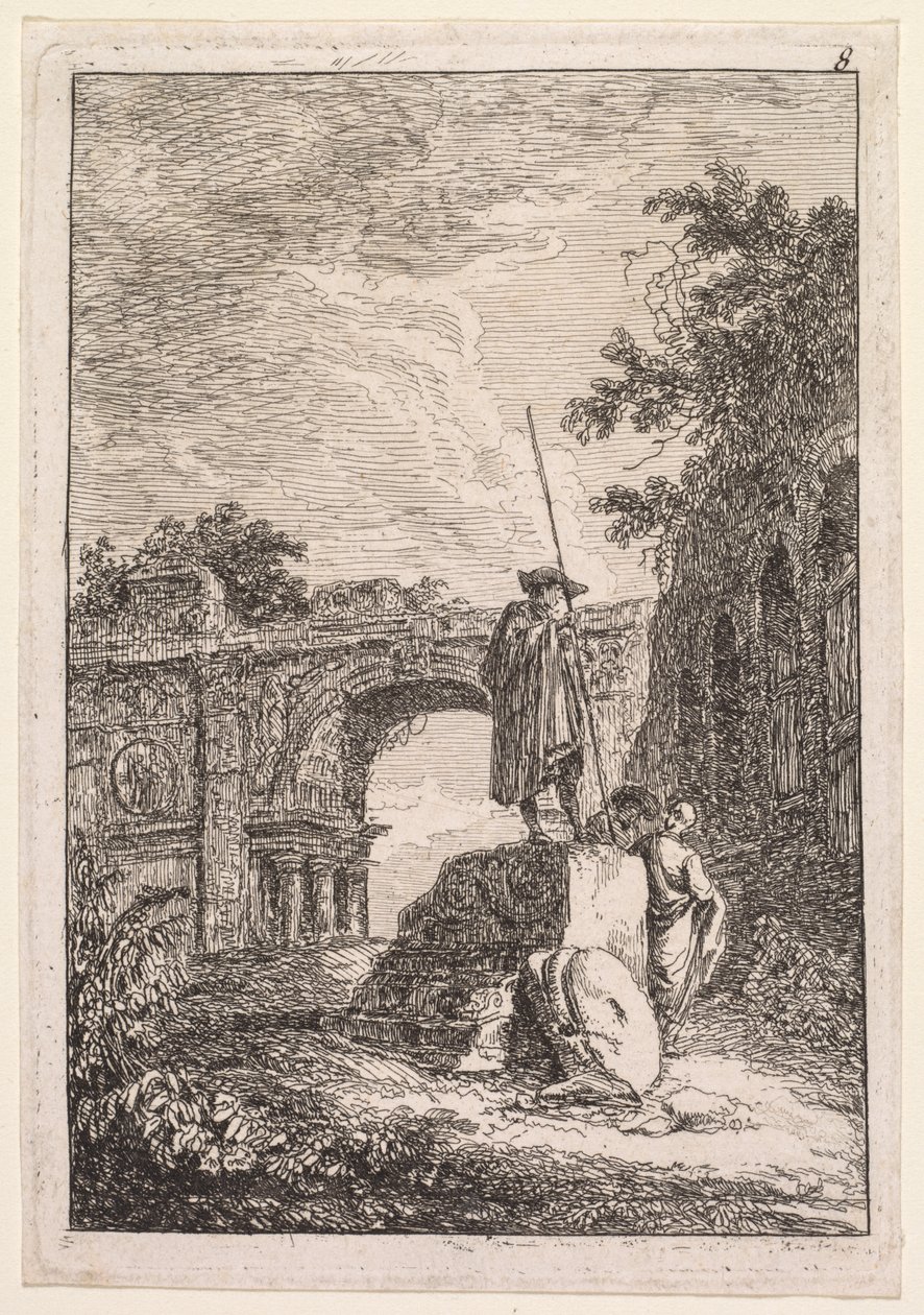 Die Abende von Rom: Der Triumphbogen von Hubert Robert