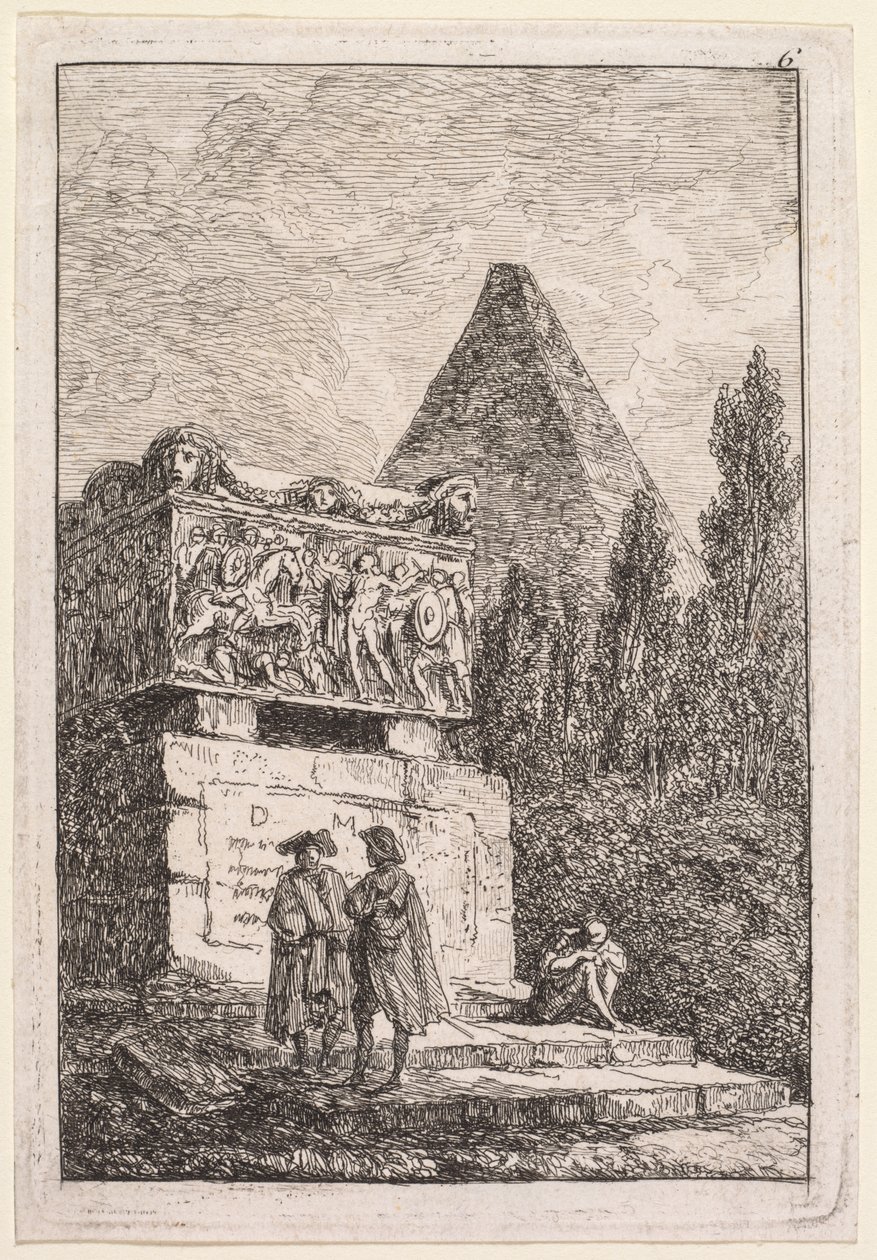 Die Abende von Rom: Der Sarkophag von Hubert Robert