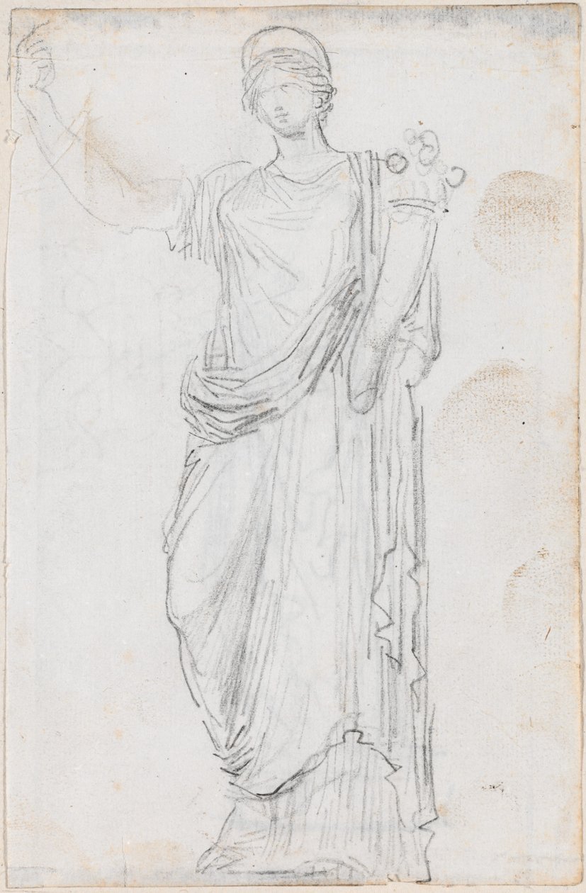 Statue des Überflusses (recto) von Hubert Robert