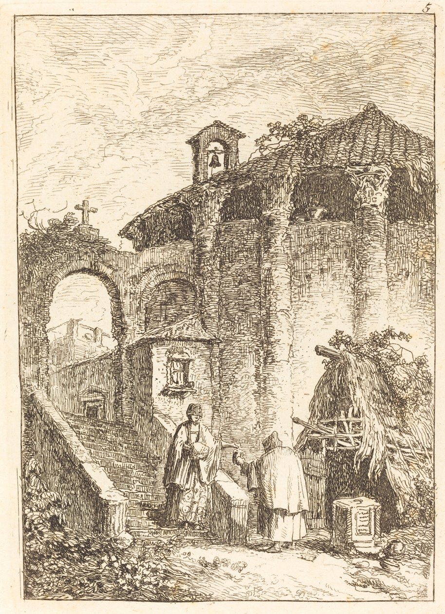 Der alte Tempel von Hubert Robert