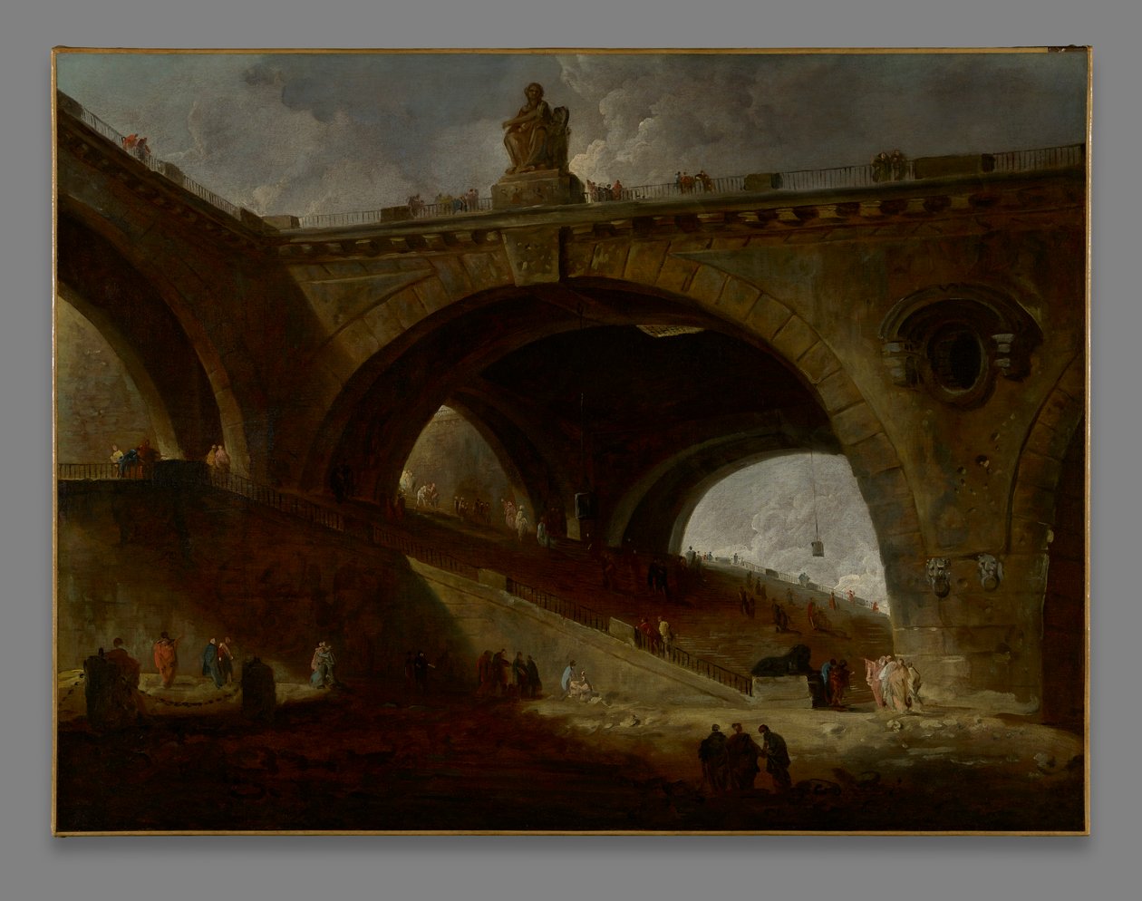 Die alte Brücke von Hubert Robert