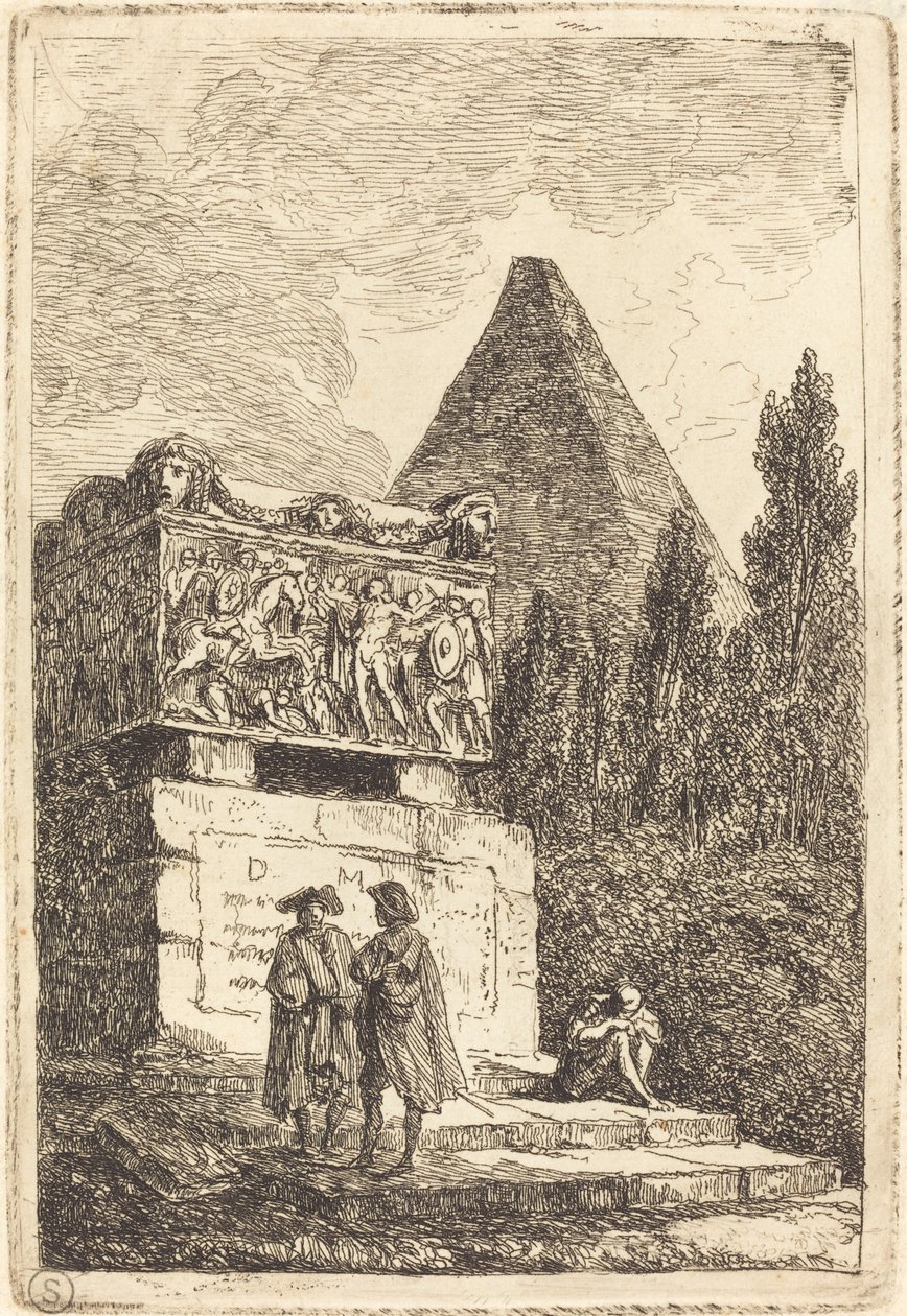 Der Sarkophag von Hubert Robert