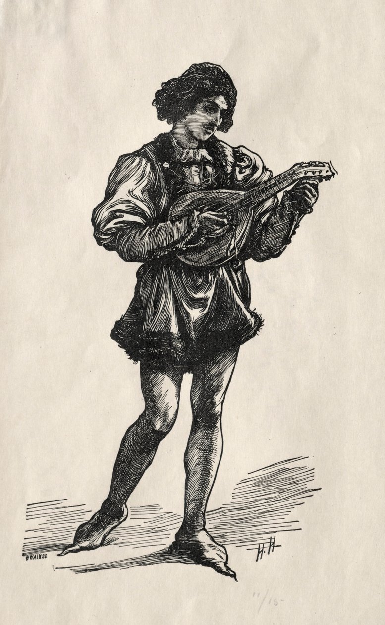 Ein Troubadour von Hubert von Herkomer