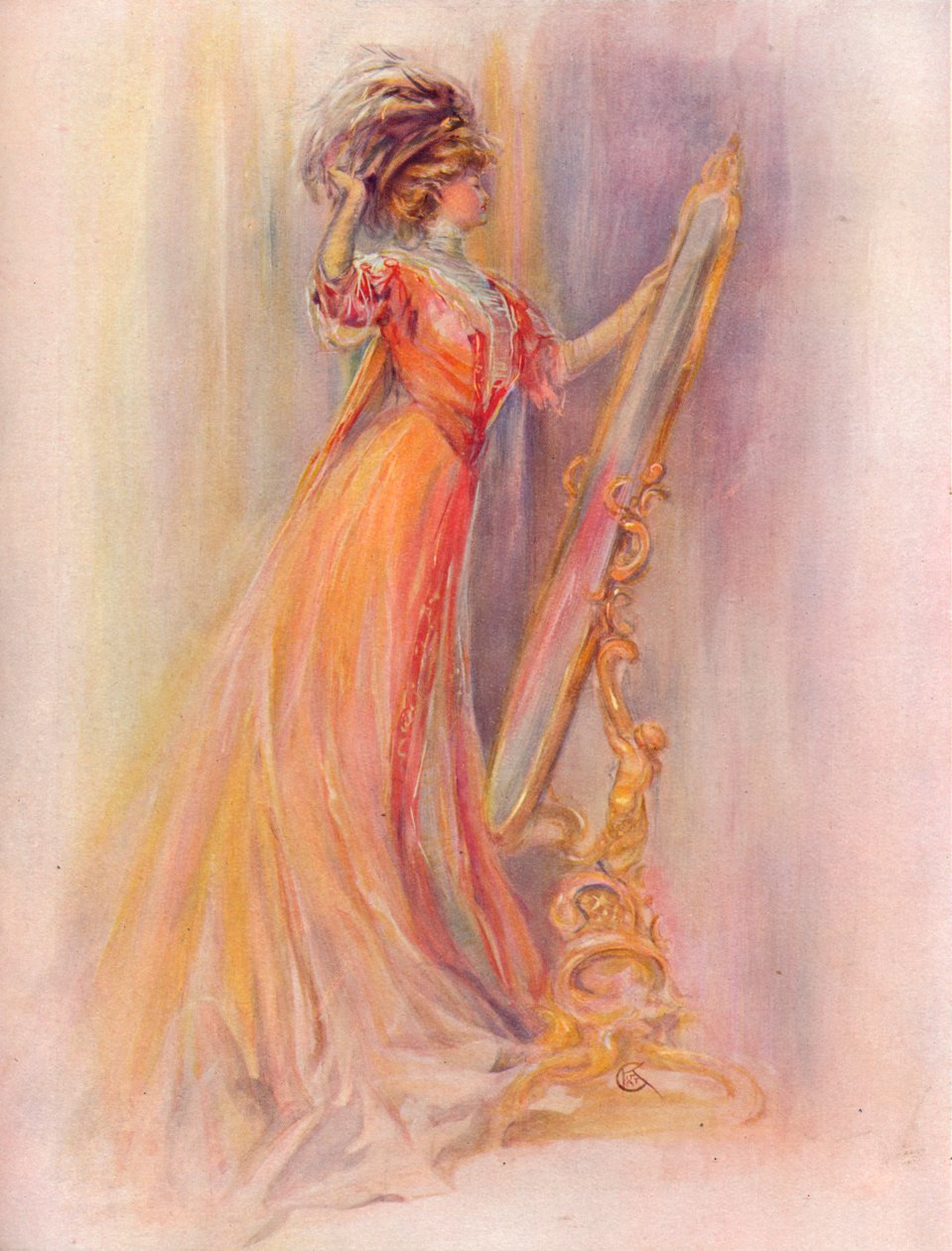 Eine Mode-Studie, ca. 1908 von Hubner and Wilson