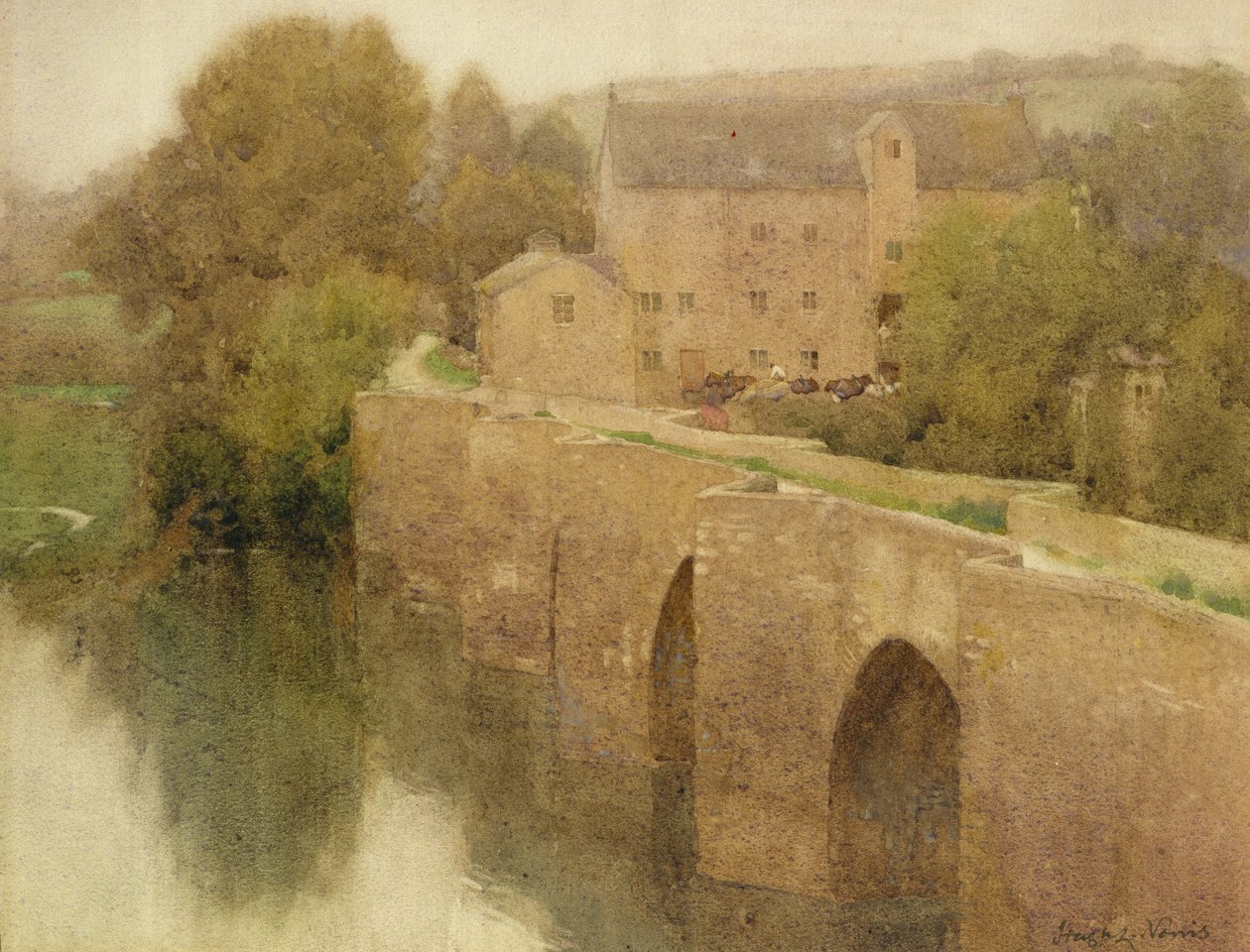 Staverton Brücke, Devon von Hugh L. Norris