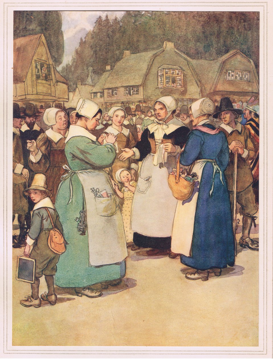 Gute Frauen, sagte eine hartgesichtige Dame, ich werde euch meine Meinung sagen von Hugh Thomson