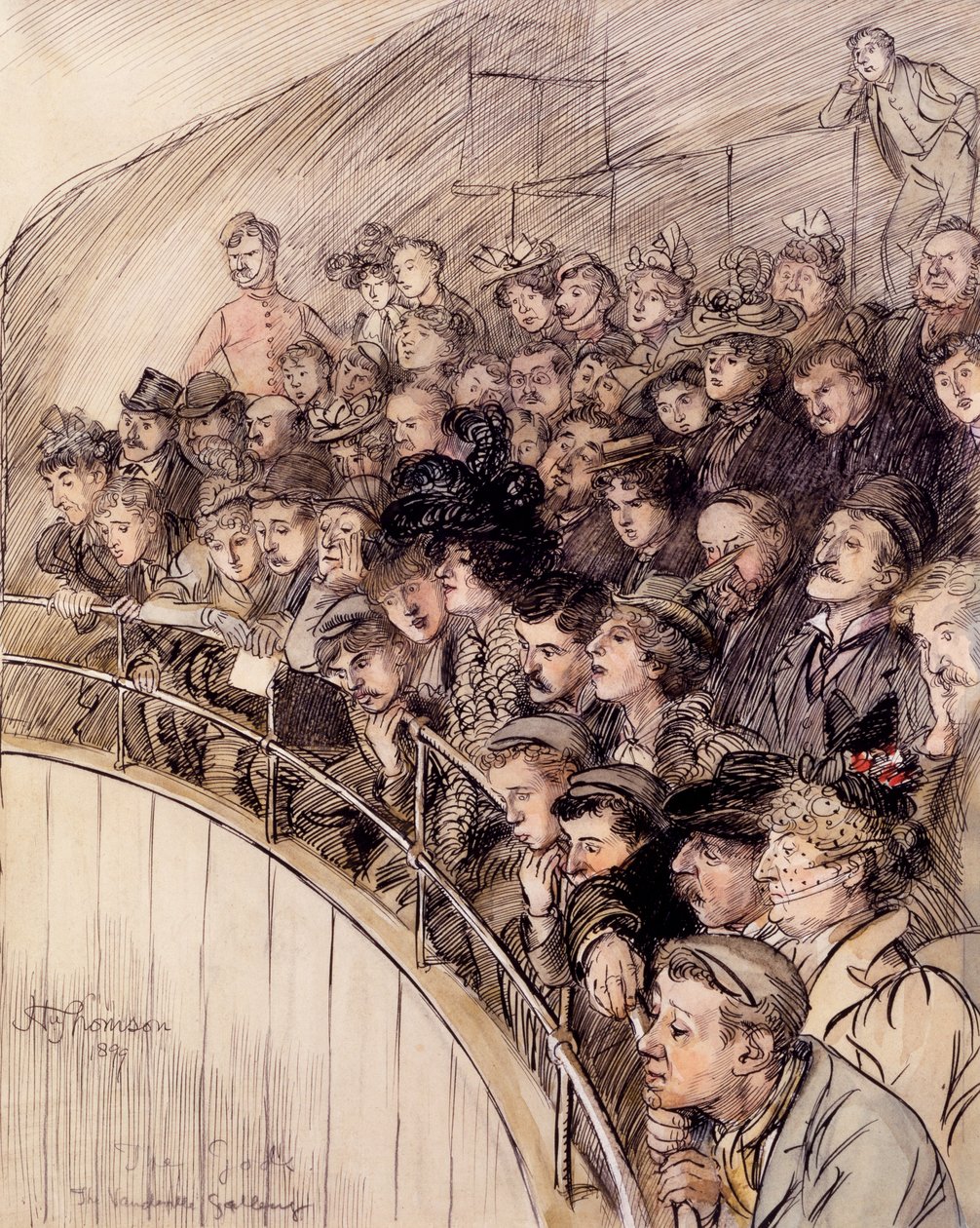 Die Götter, Die Vaudeville-Galerie, 1899 von Hugh Thomson