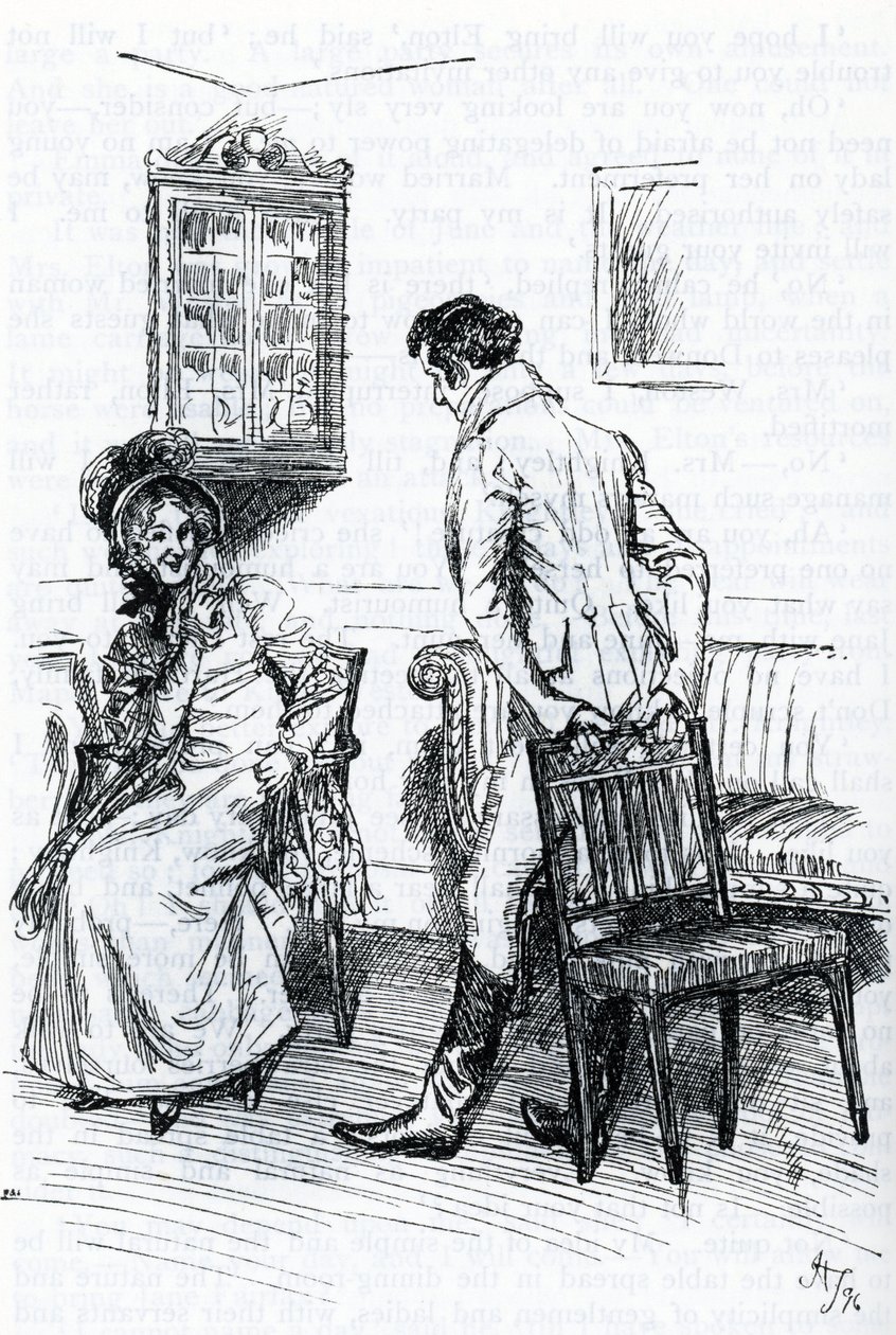 Emma und Mr. Knightley (Illustration) von Hugh Thomson