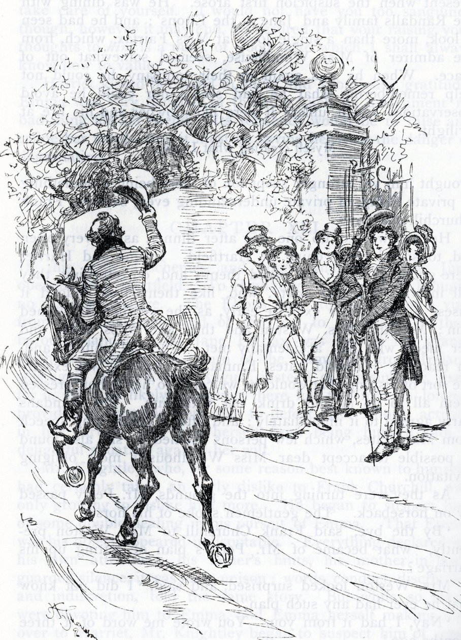 "Mr Perry zu Pferd" (Illustration) von Hugh Thomson