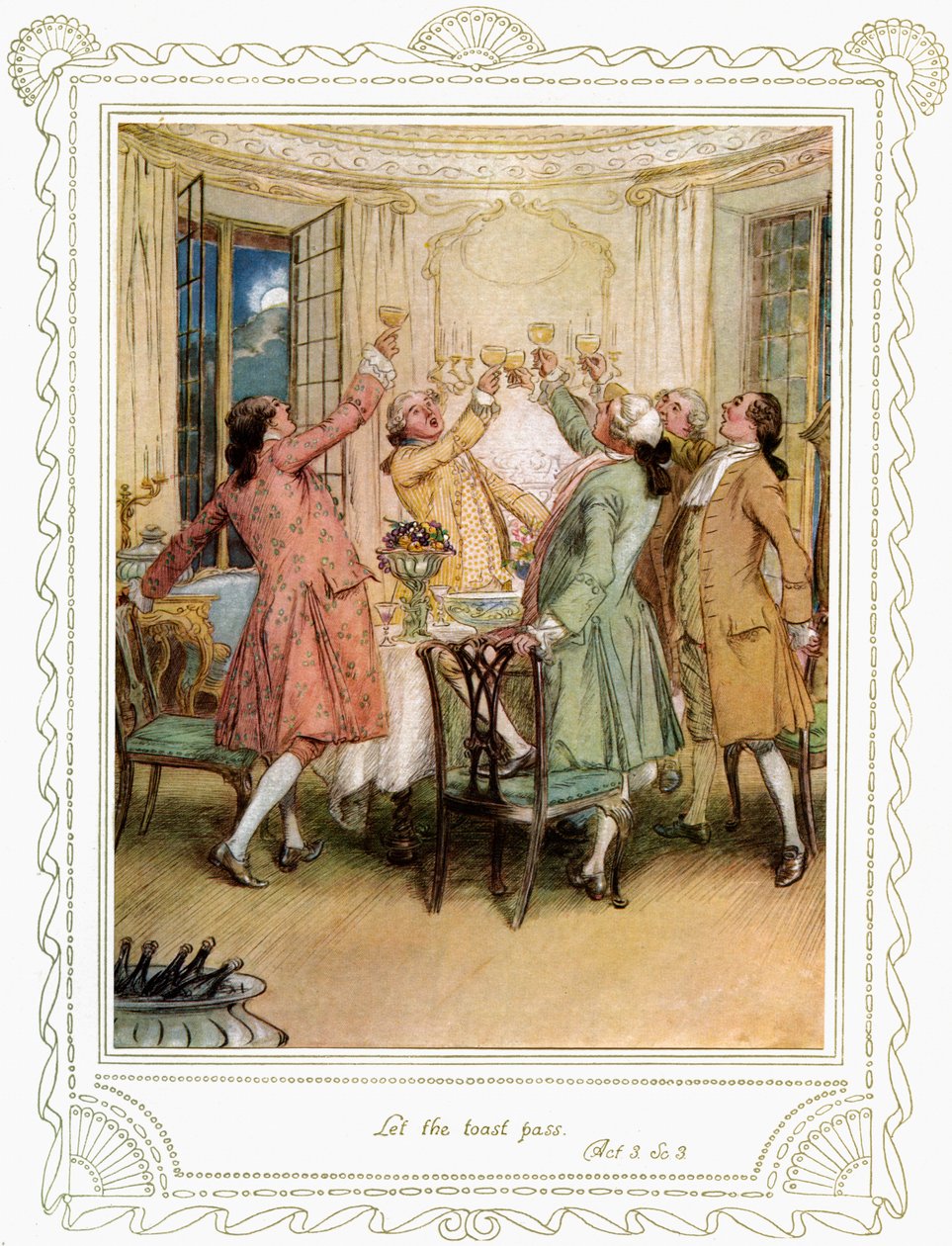 Richard Brinsley Sheridans Stück von Hugh Thomson