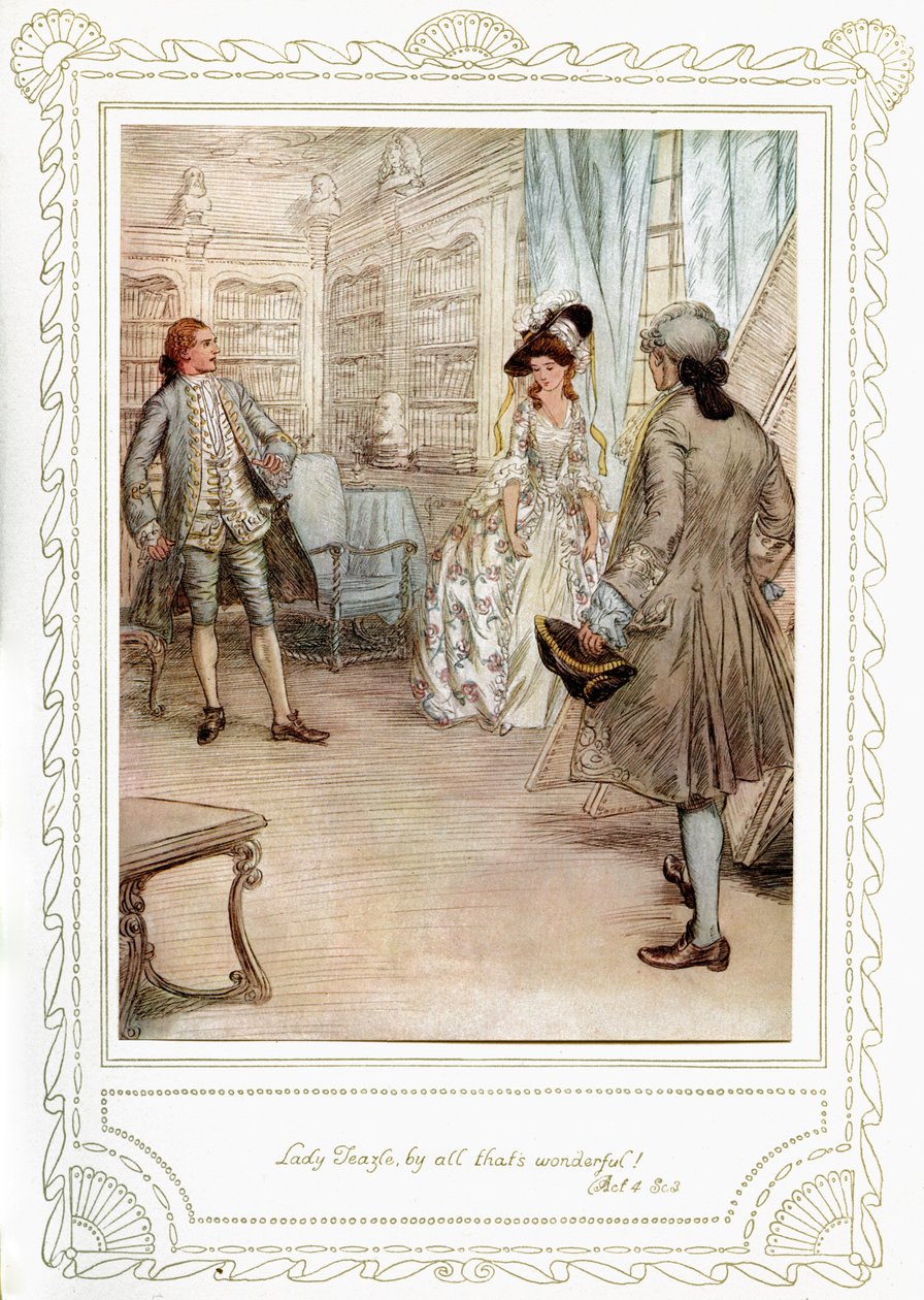Richard Brinsley Sheridans Stück von Hugh Thomson