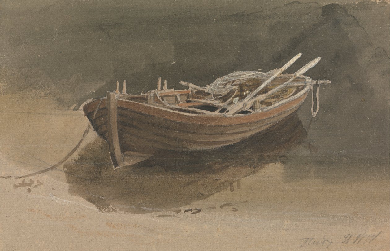 Ein Ruderboot von Hugh William Grecian Williams