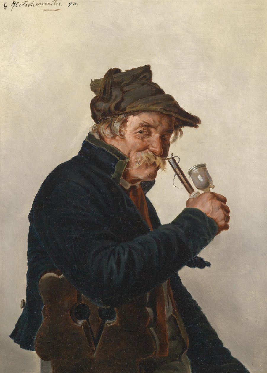 Der Pfeifenraucher von Hugo Kotschenreiter