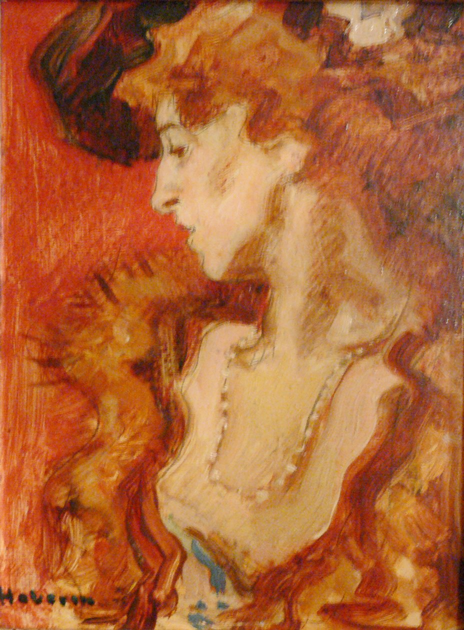 Die rote Dame von Hugo von Habermann