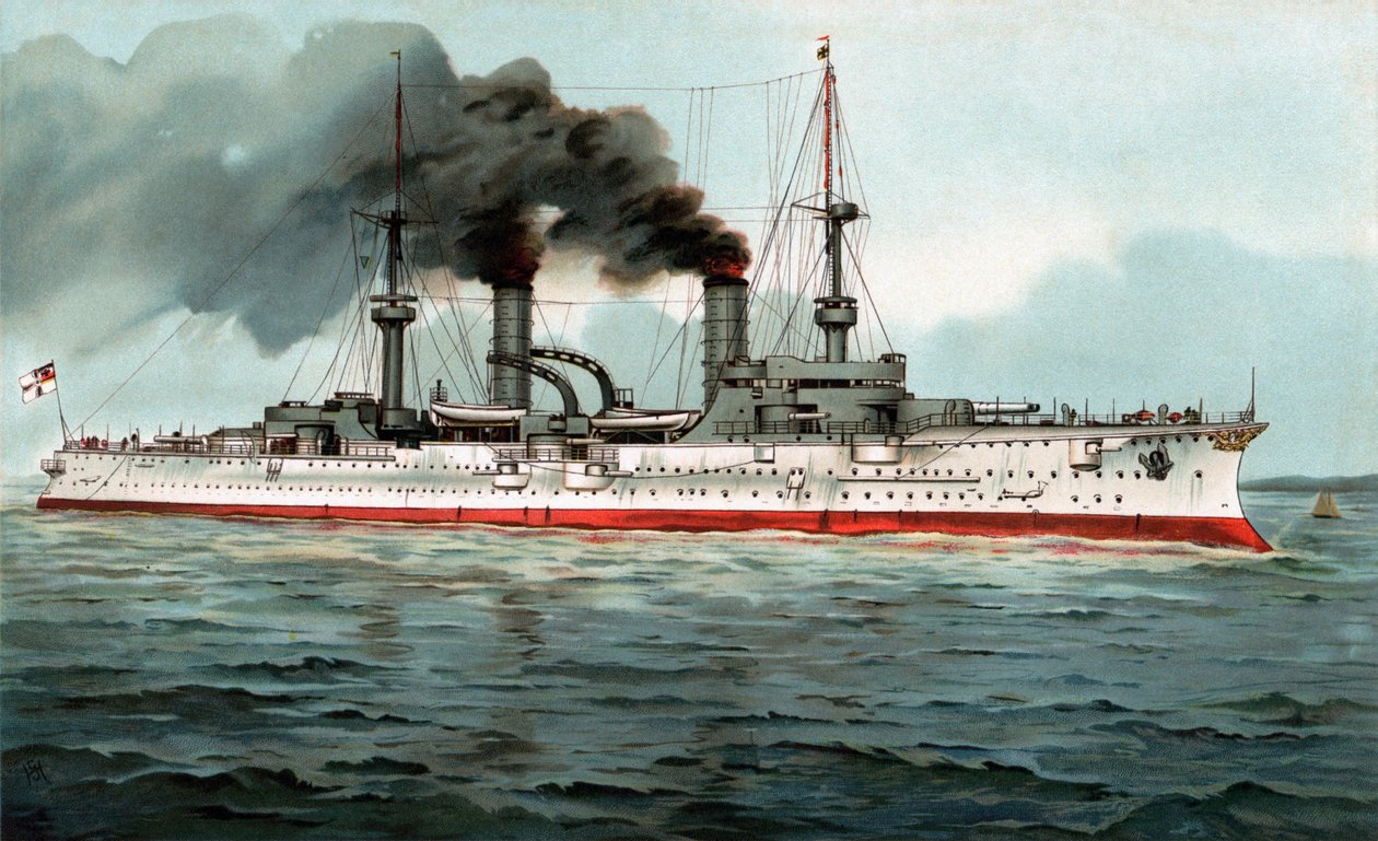 S.M. Großer Kreuzer Fürst Bismarck von Hugo Graf