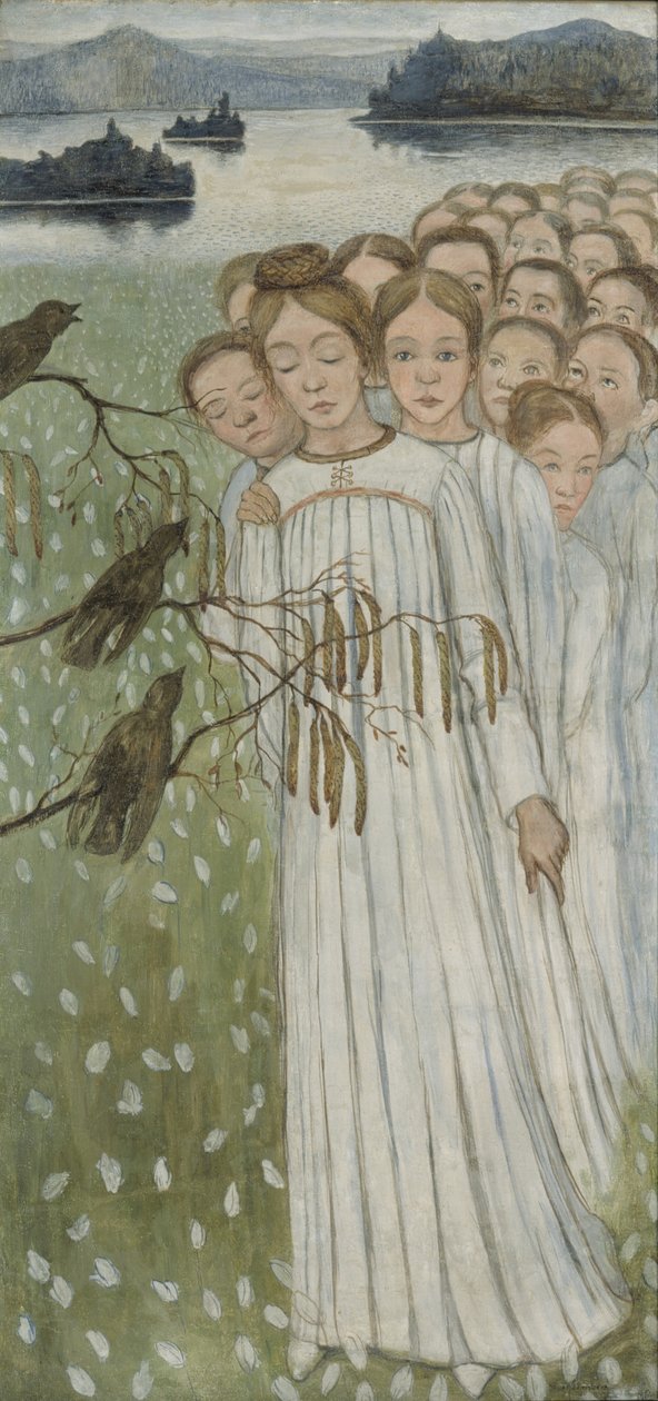 Volkslied Kansanlaulu, 1894 von Hugo Simberg